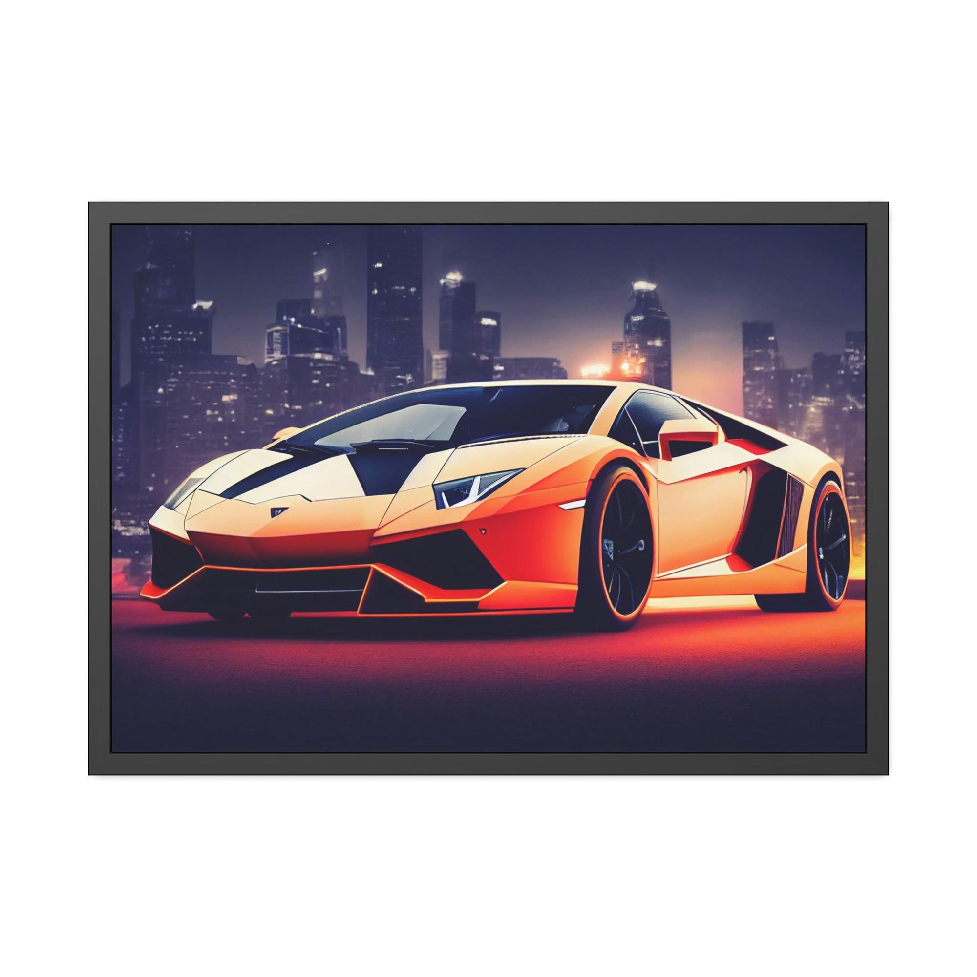 Lamborghini Icon of Speed: Lamborghini on Canvas & Poster for Automotive Art Collectors