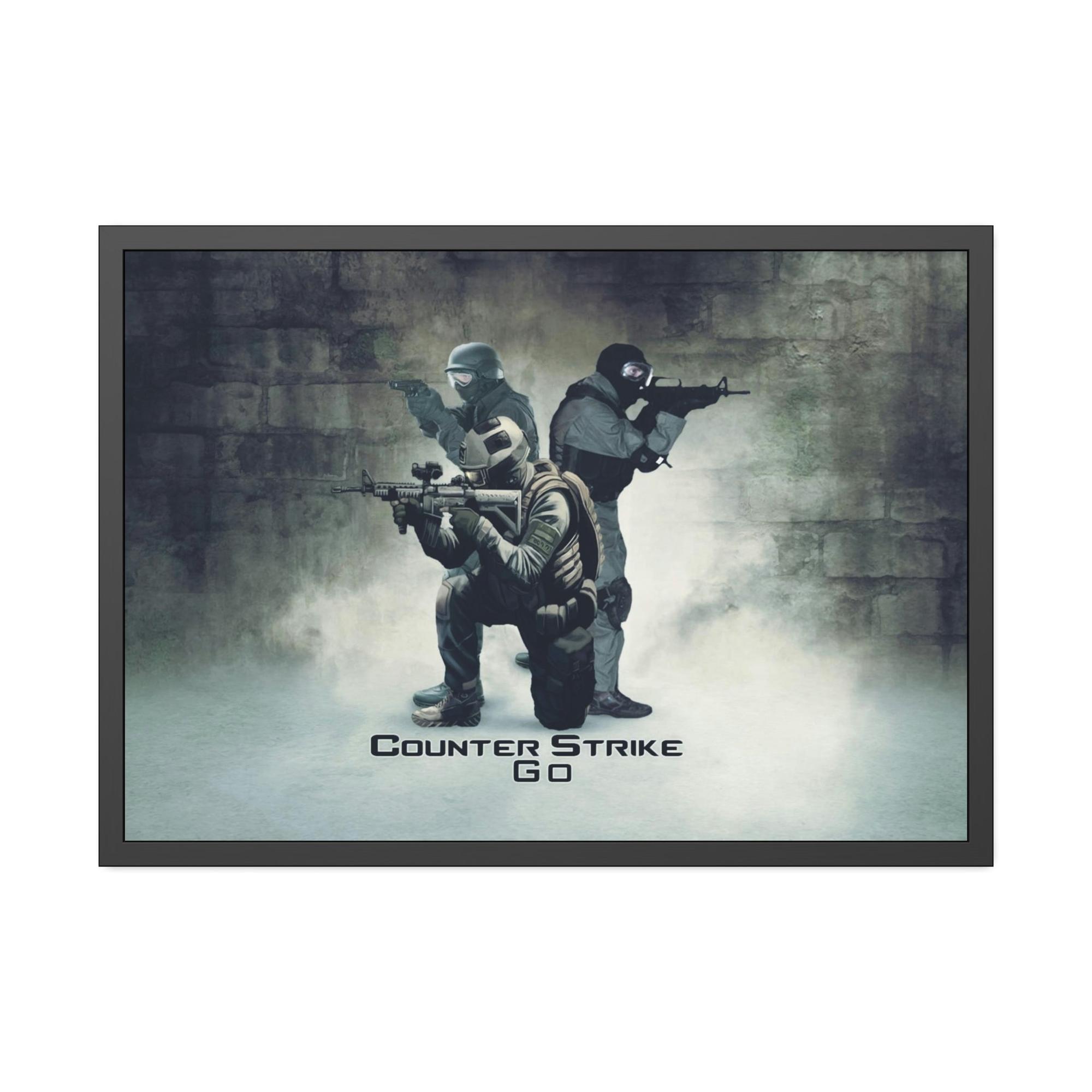 undefined Counter Strike: Captivating Wall Art on Natural Canvas & Poster