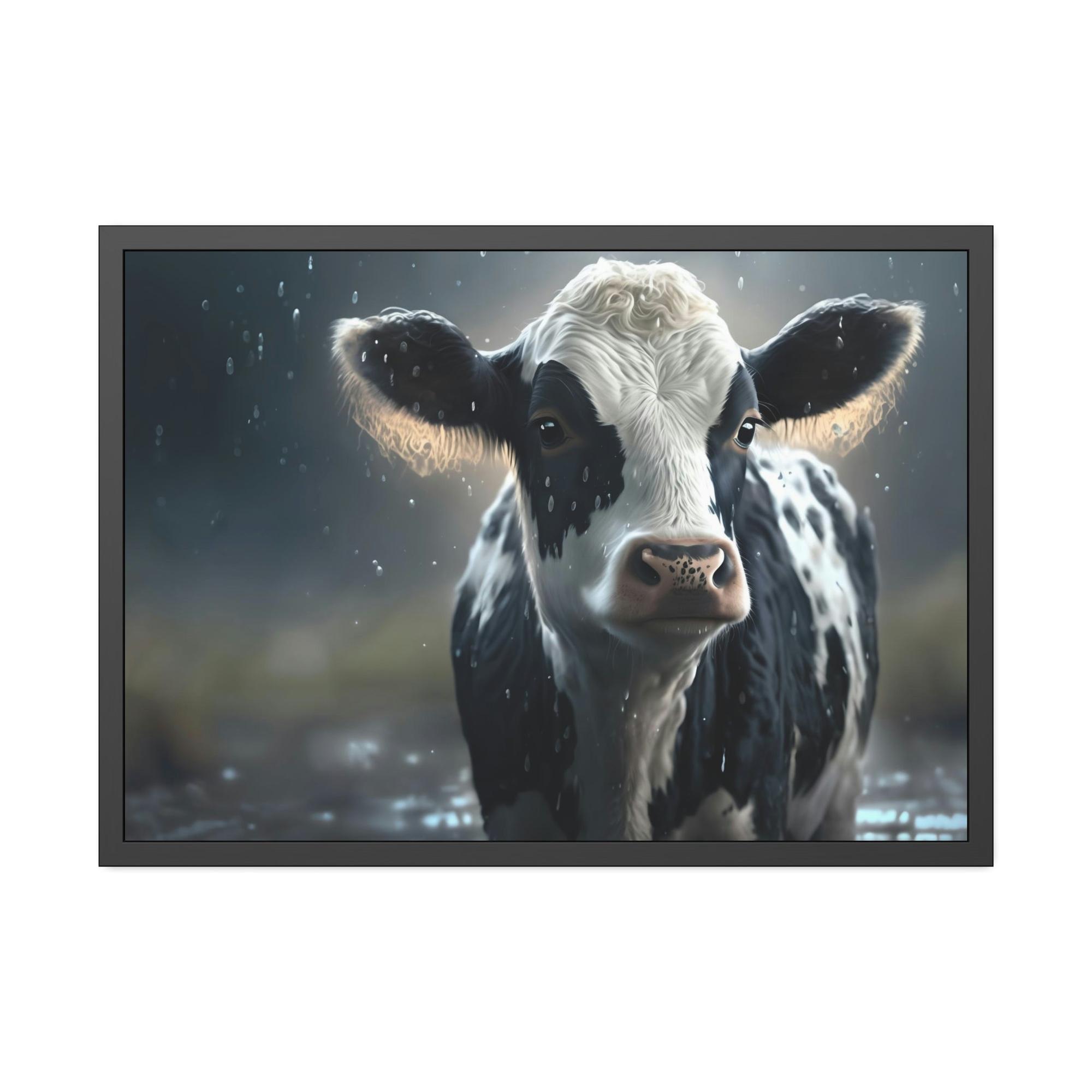 Cows Nature's Beauty: High-quality Cow Canvas Print for a Serene Wall Art Statement