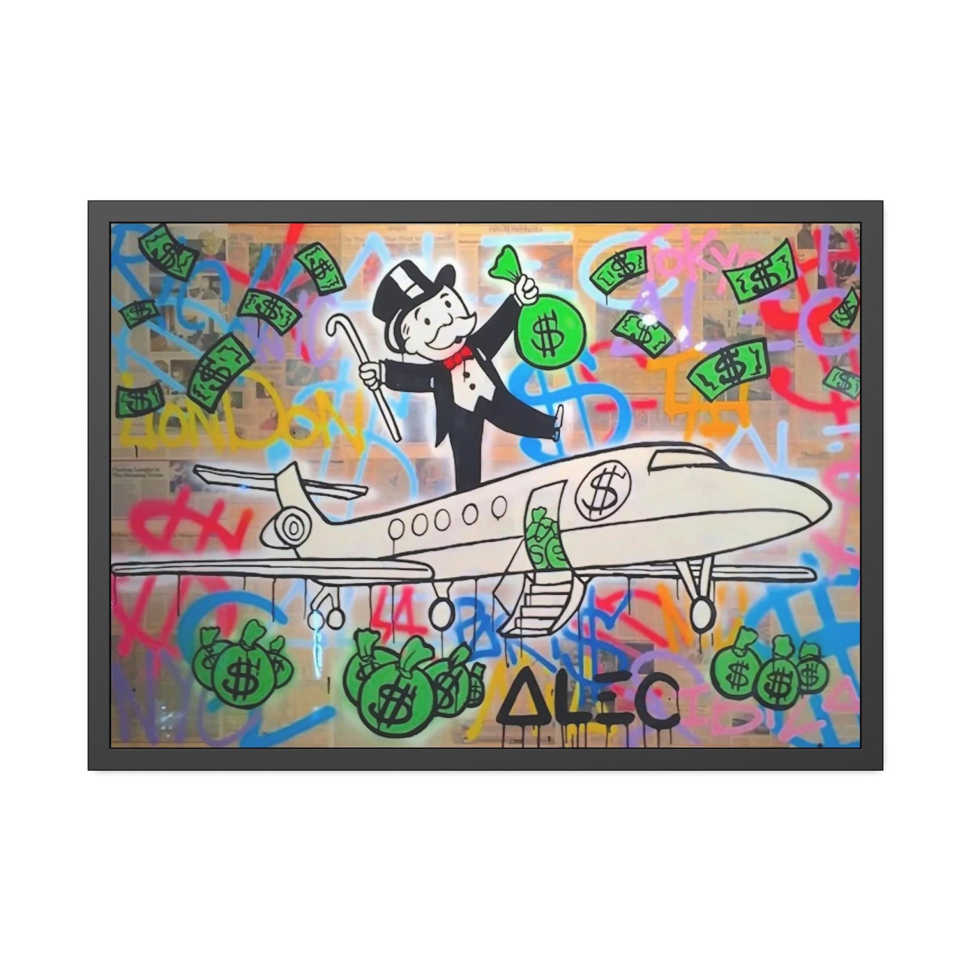 Monopoly & Motivation Unique Money Art: Alec Monopoly's Canvas Art and Poster Prints