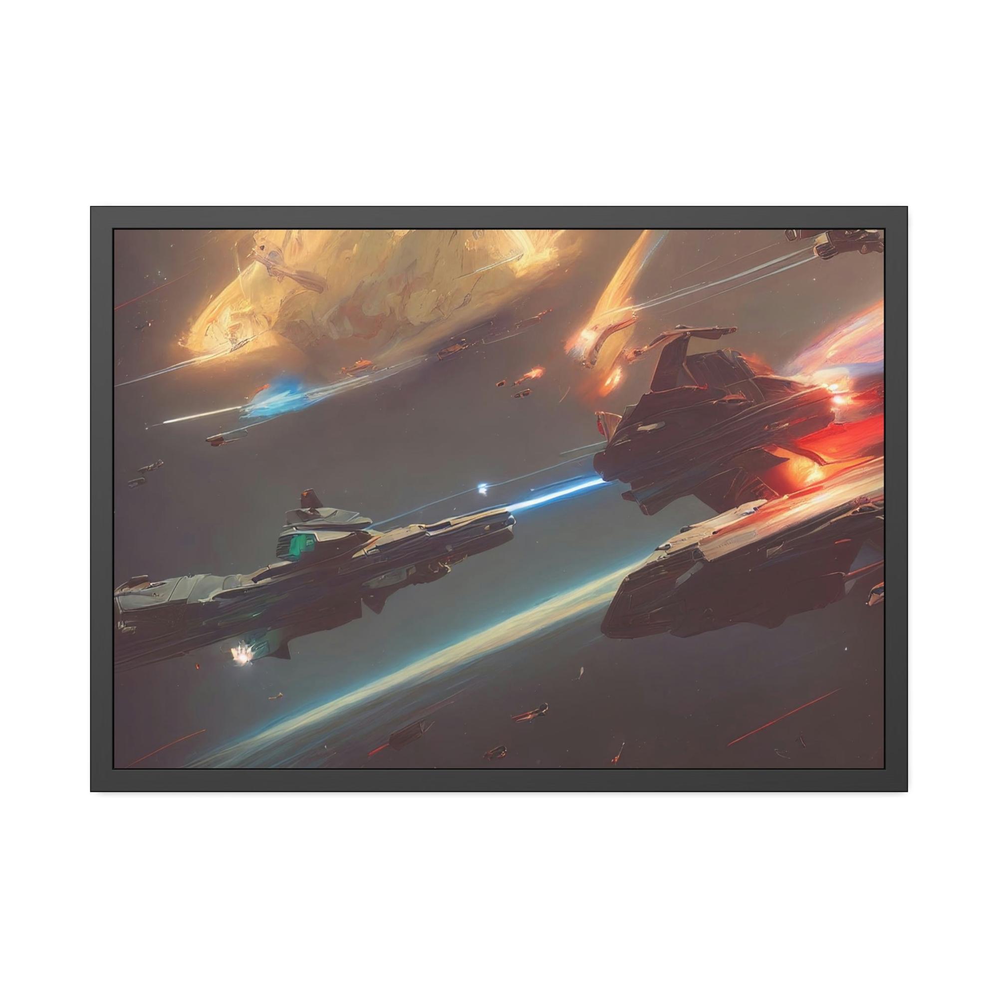 Star Wars Star Wars Saga: Natural Canvas & Poster Print of Iconic Movie Moments
