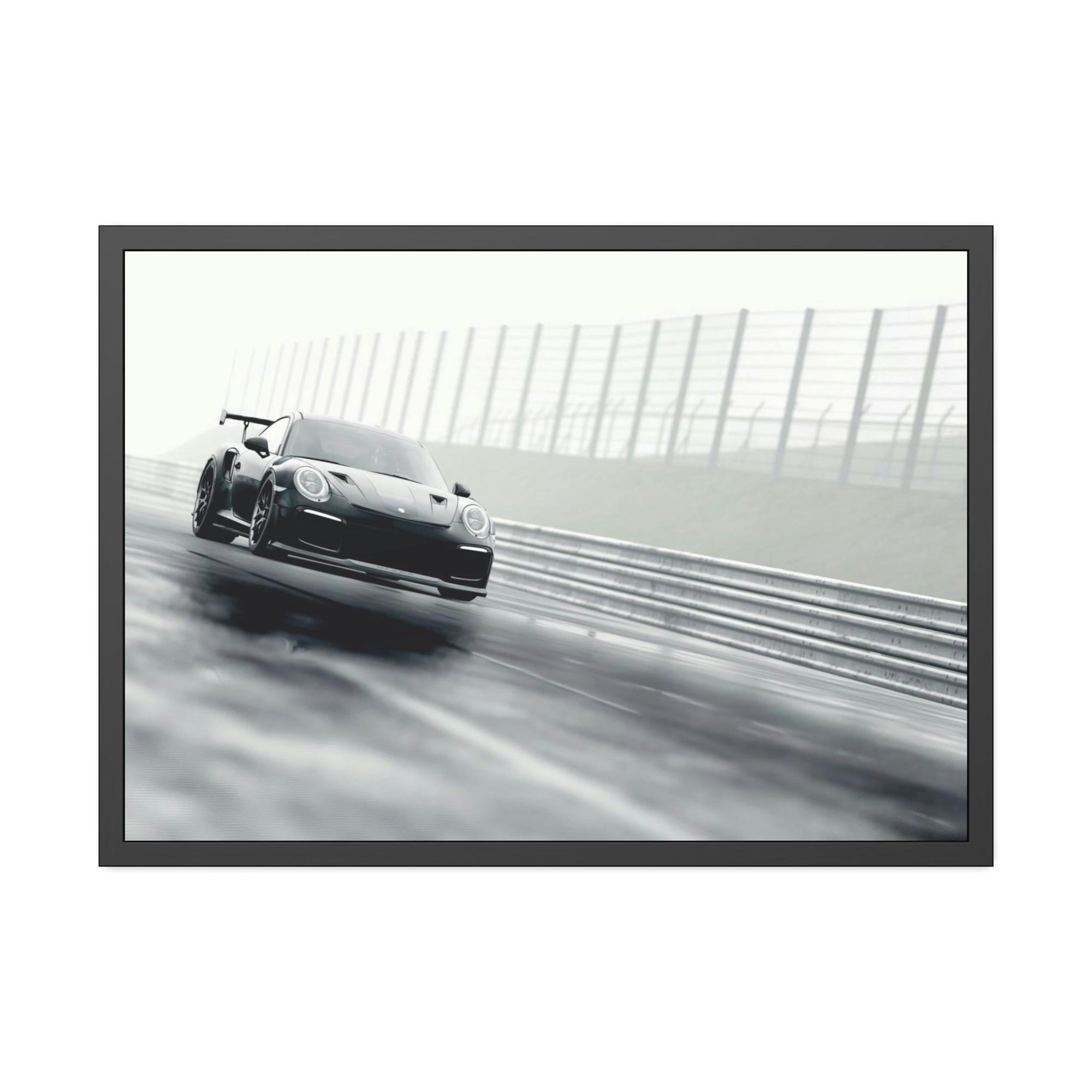 Porsche Porsche Power: A Striking Natural Canvas Print of an Iconic Sports Car