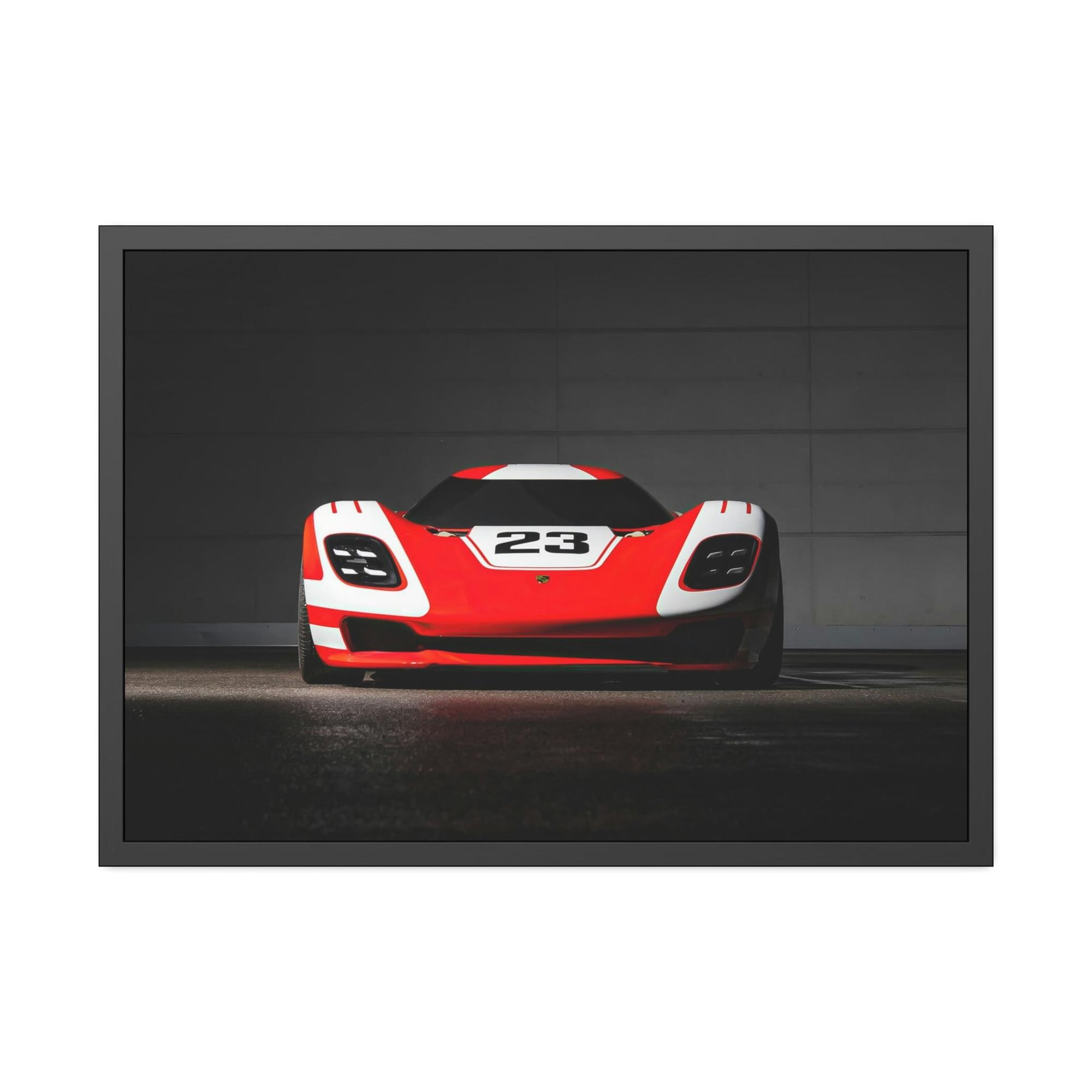 Porsche Speed and Beauty: Natural Canvas and Framed Prints of Porsche Sports Cars