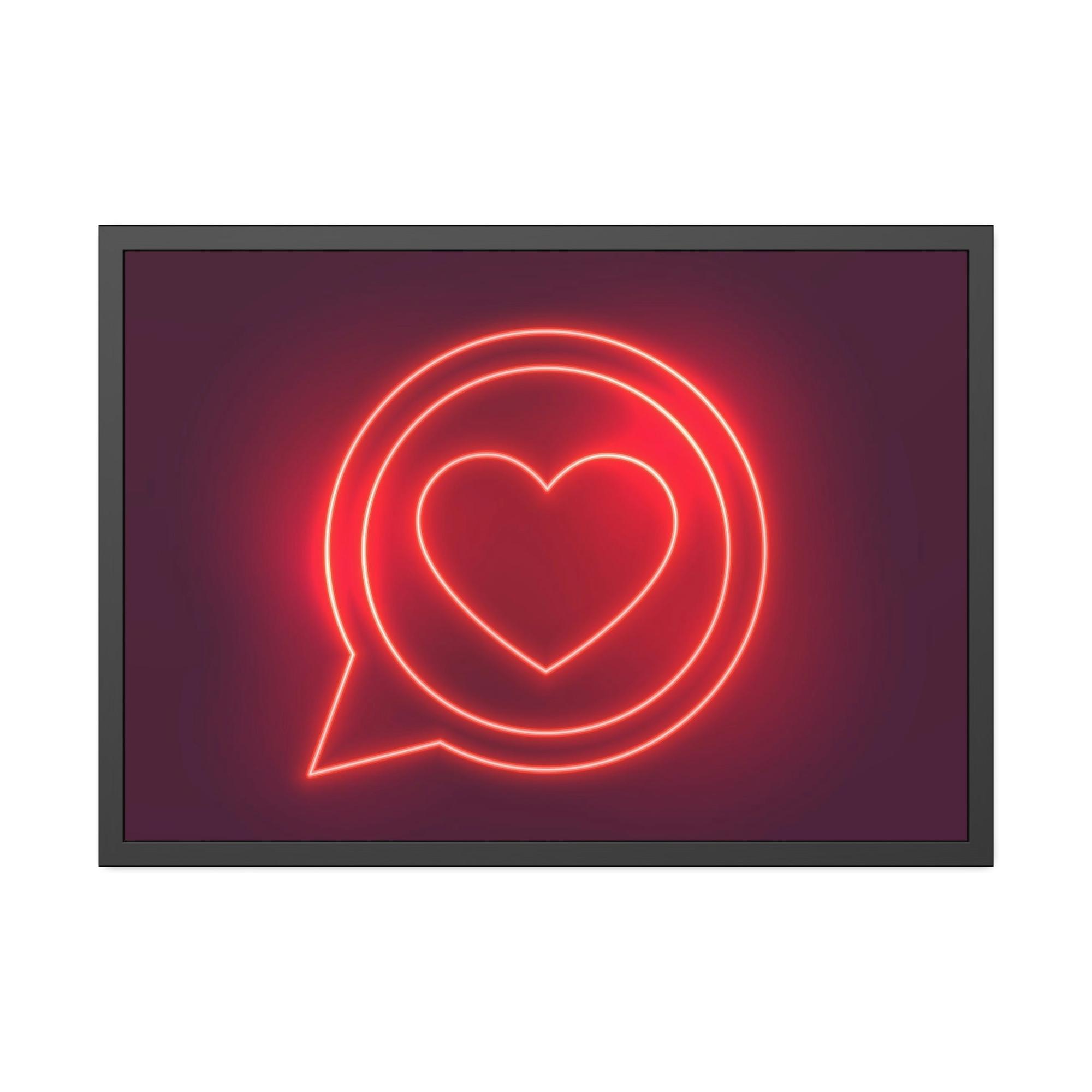 Neon Illuminated Inspiration: Neon-themed Wall Art Prints on High-Quality Canvas