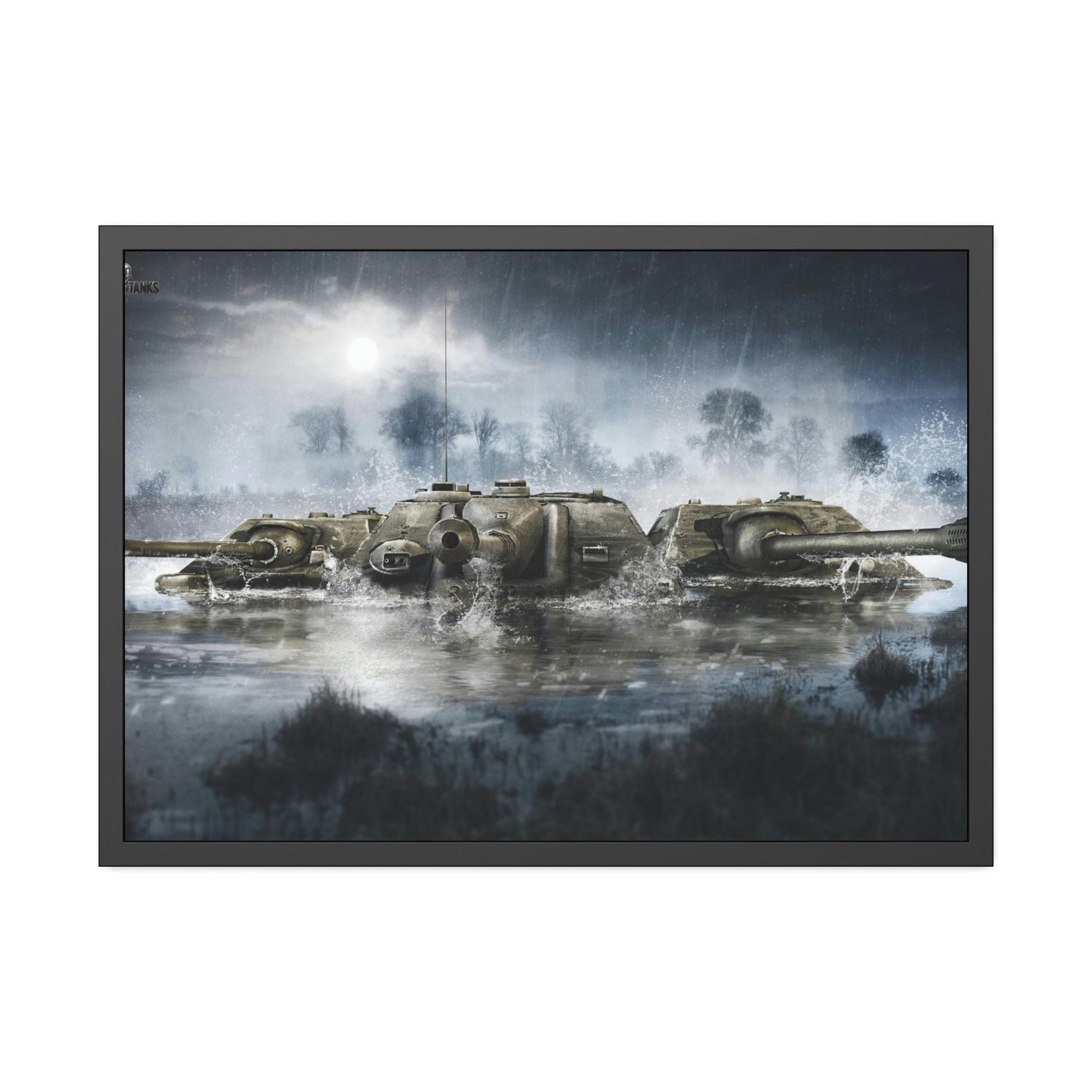 World Of Tanks Tank Warriors United: Dynamic World of Tanks Canvas Wall Art