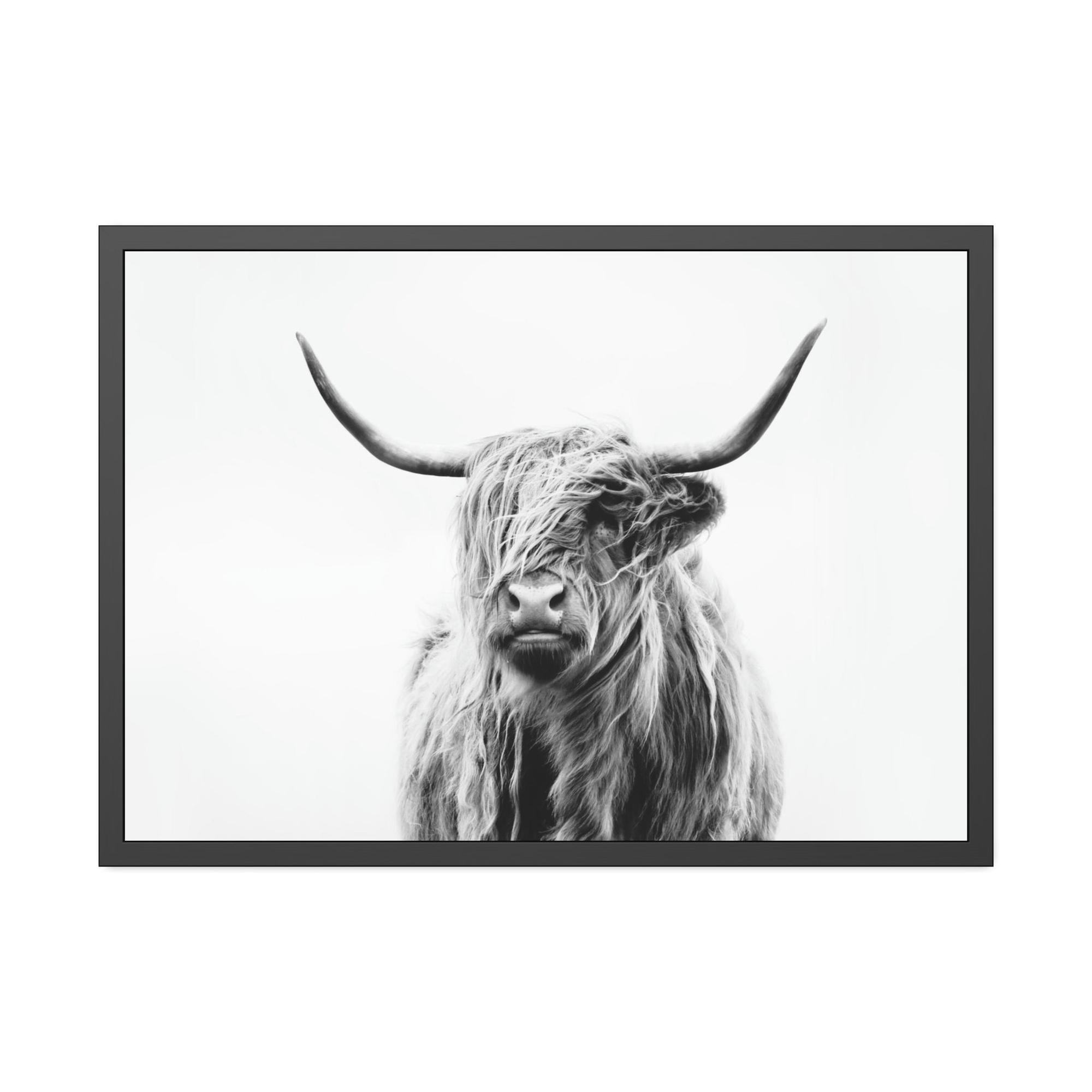 Highland Cow Nature's Majesty: Cow Art for a Breathtaking Wall Art Statement