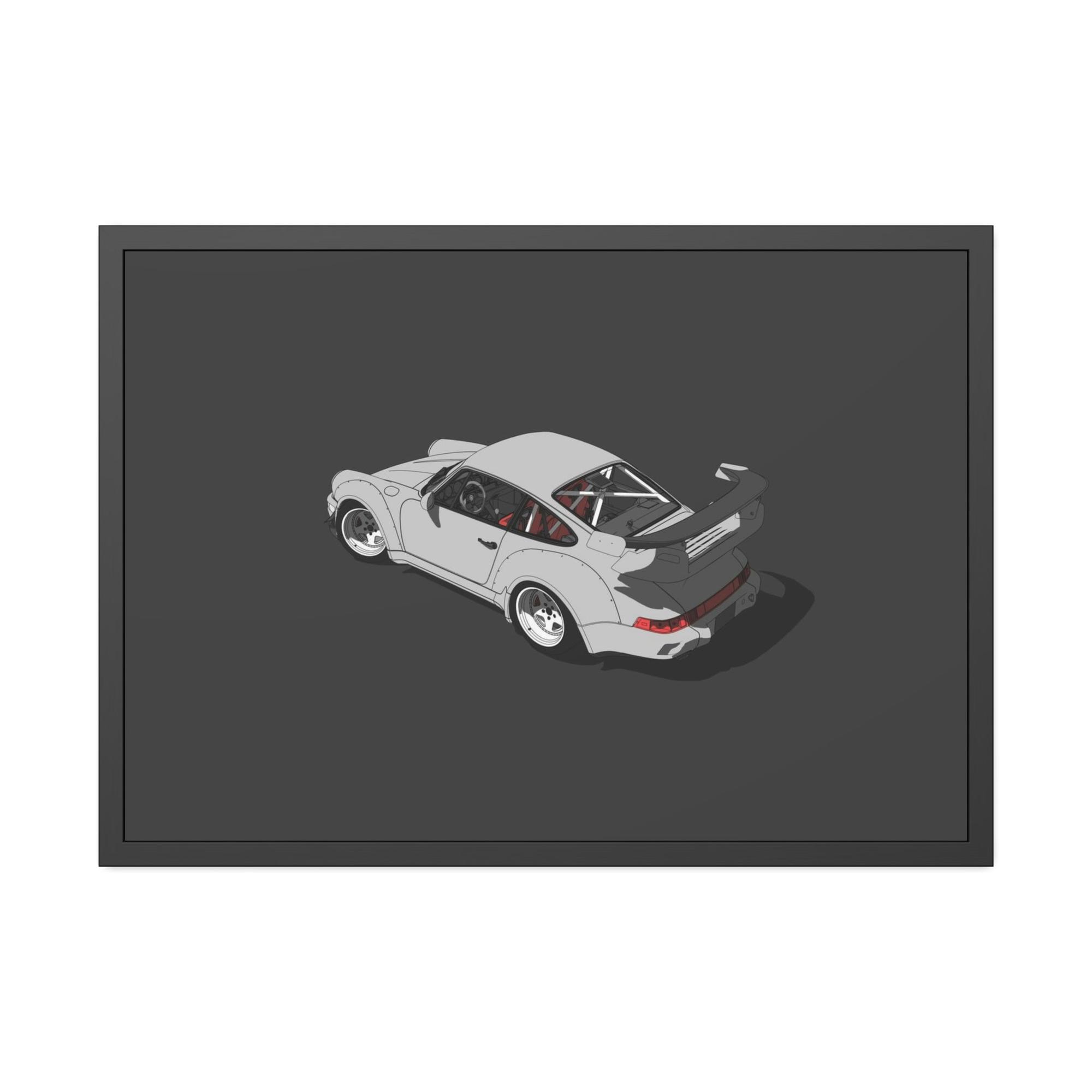 Porsche Porsche's Speed and Style: Natural Canvas & Poster Print Set