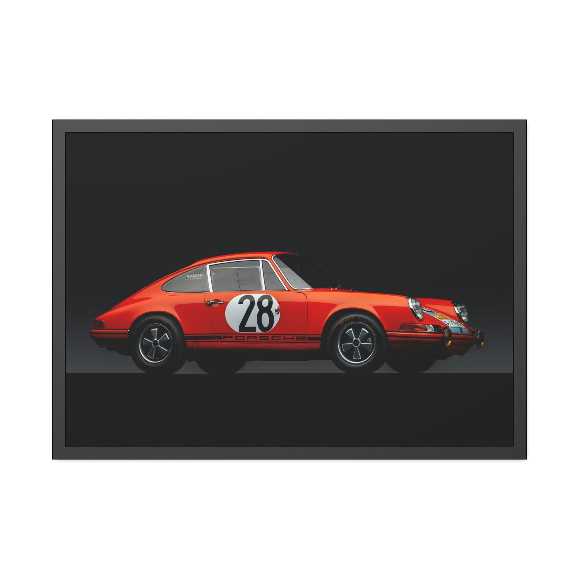 Porsche Iconic Porsche: A High-Quality Print on Canvas for Fans of Classic Cars