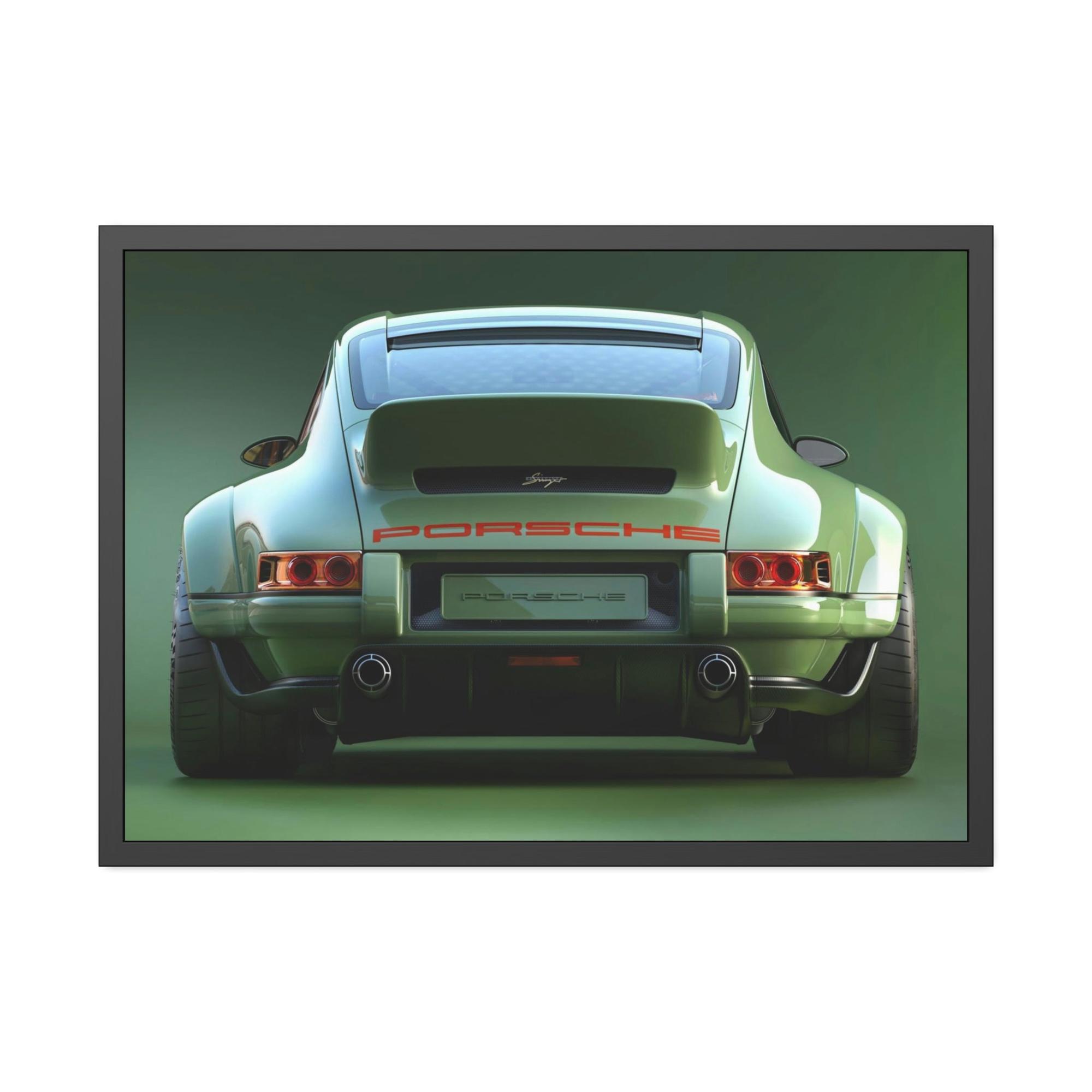Porsche Porsche's Timeless Elegance: Wall Art Print on Natural Canvas