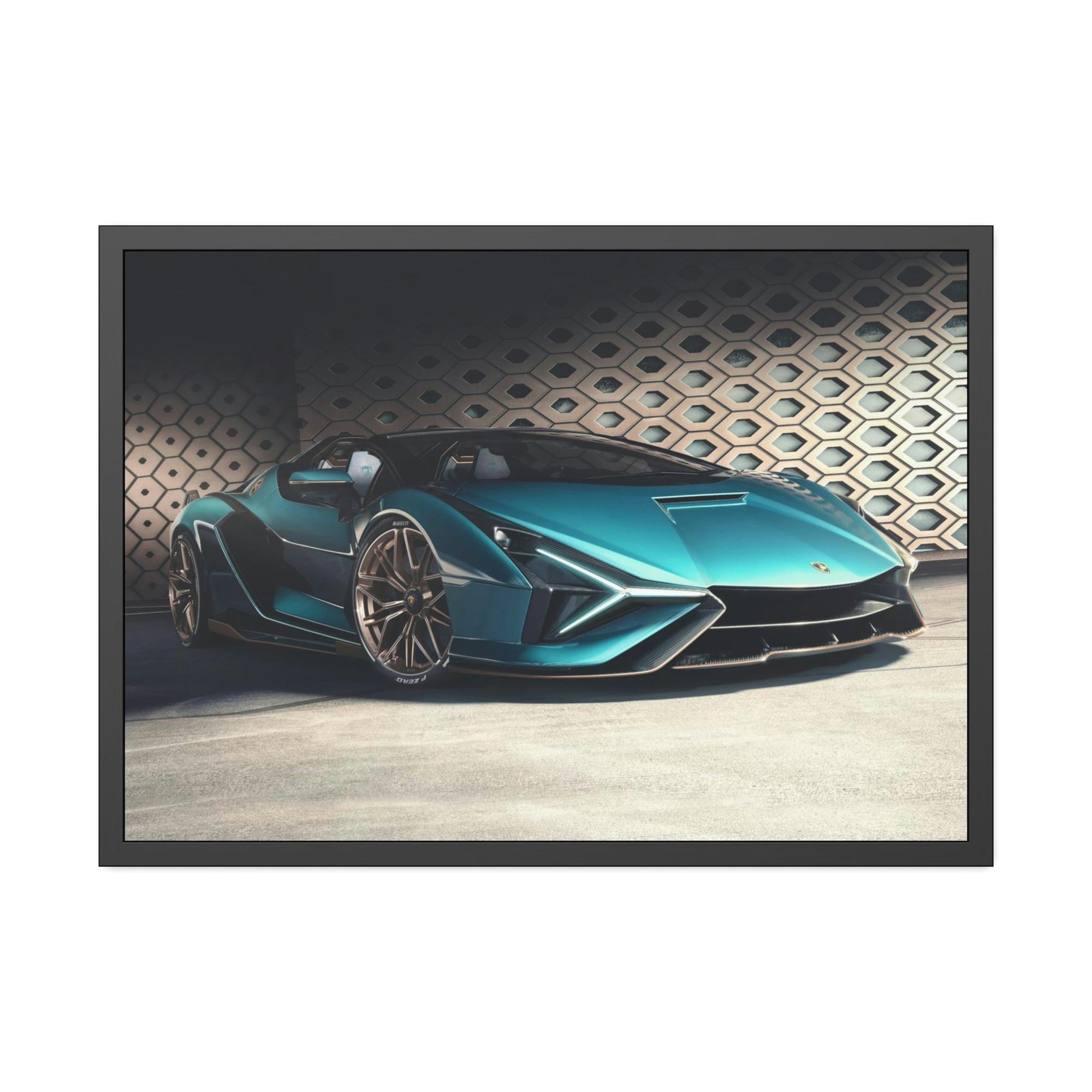 Lamborghini Italian Craftsmanship at its Best: High-Quality Framed Canvas Lamborghini Art