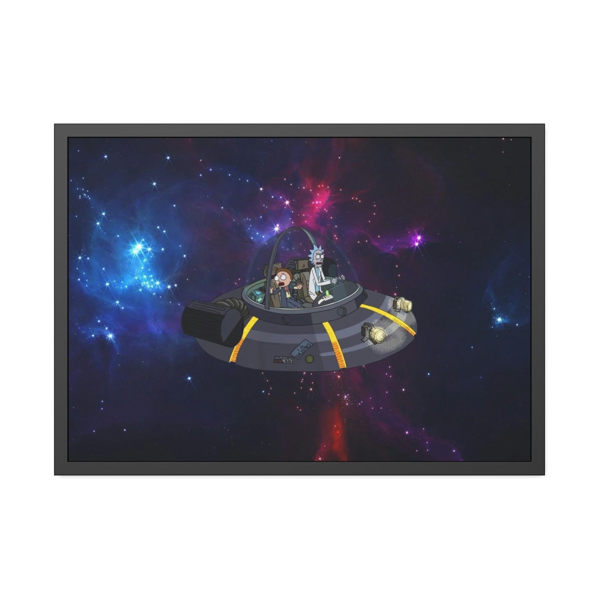 Rick And Morty Art Vivid Imagination: Rick and Morty Poster Art on Canvas for a Dynamic Wall Art Display