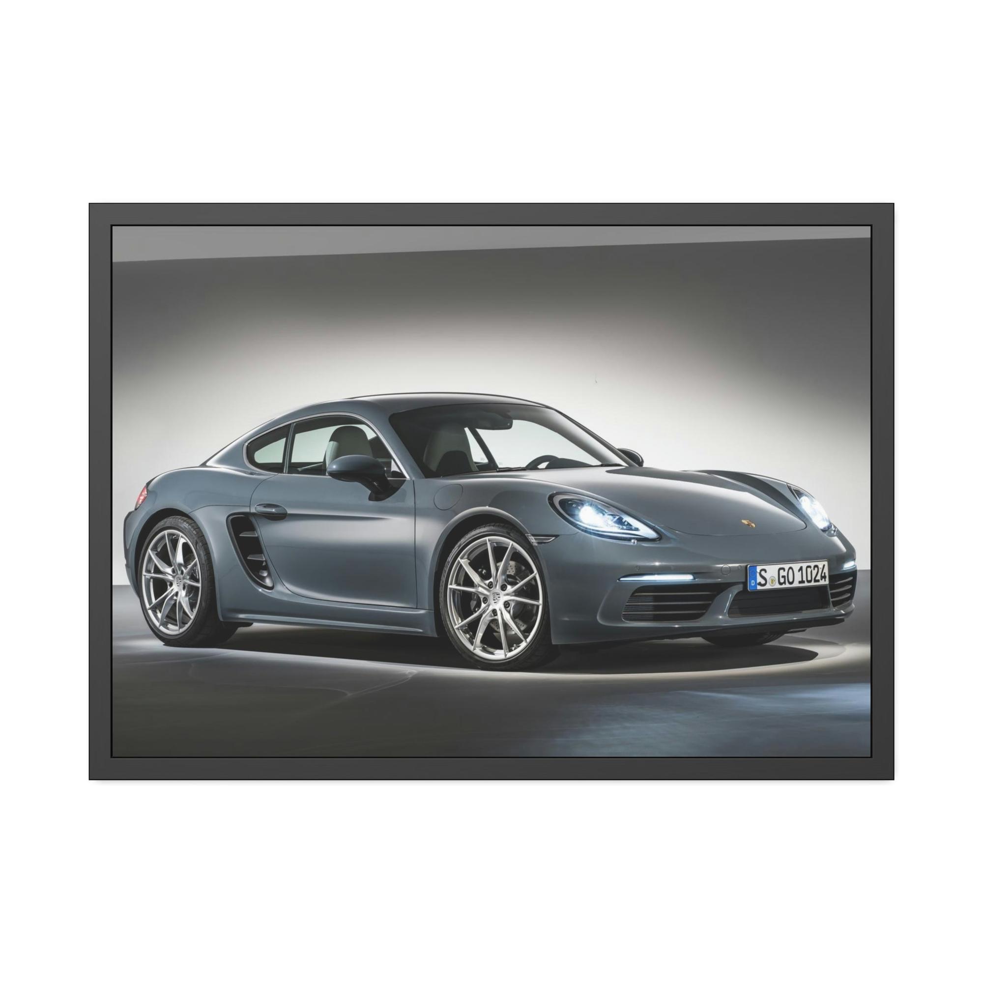 Porsche A Porsche Symphony: A Canvas & Poster Print of a Sports Car's Sleek Design