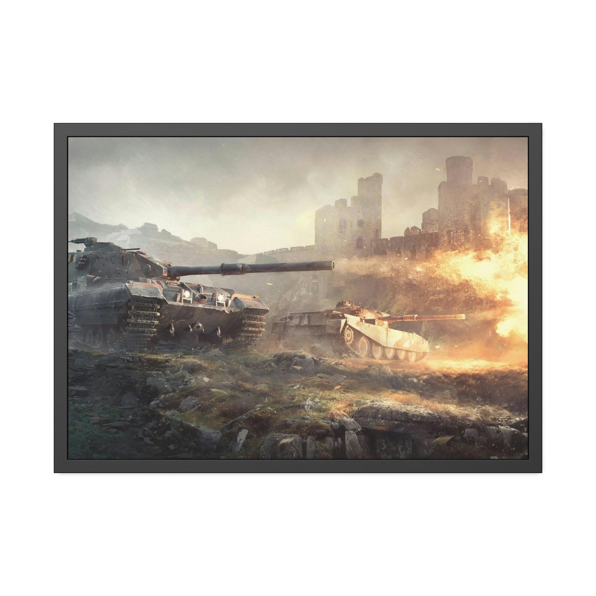 World Of Tanks Immersive Warzone: Engaging World of Tanks Canvas & Poster Wall Art