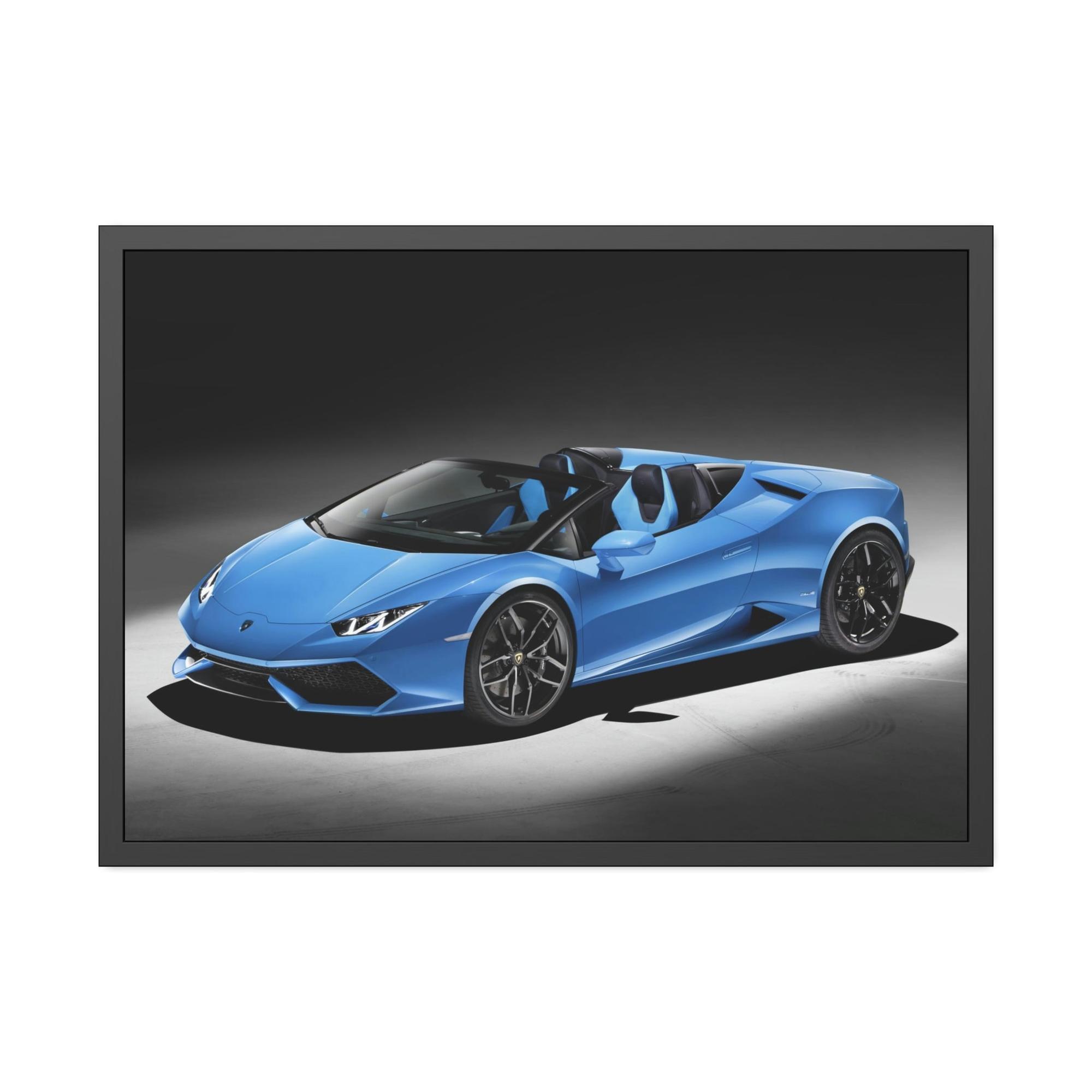Lamborghini Sleek and Powerful: Framed Poster of Lamborghini for Car Collectors