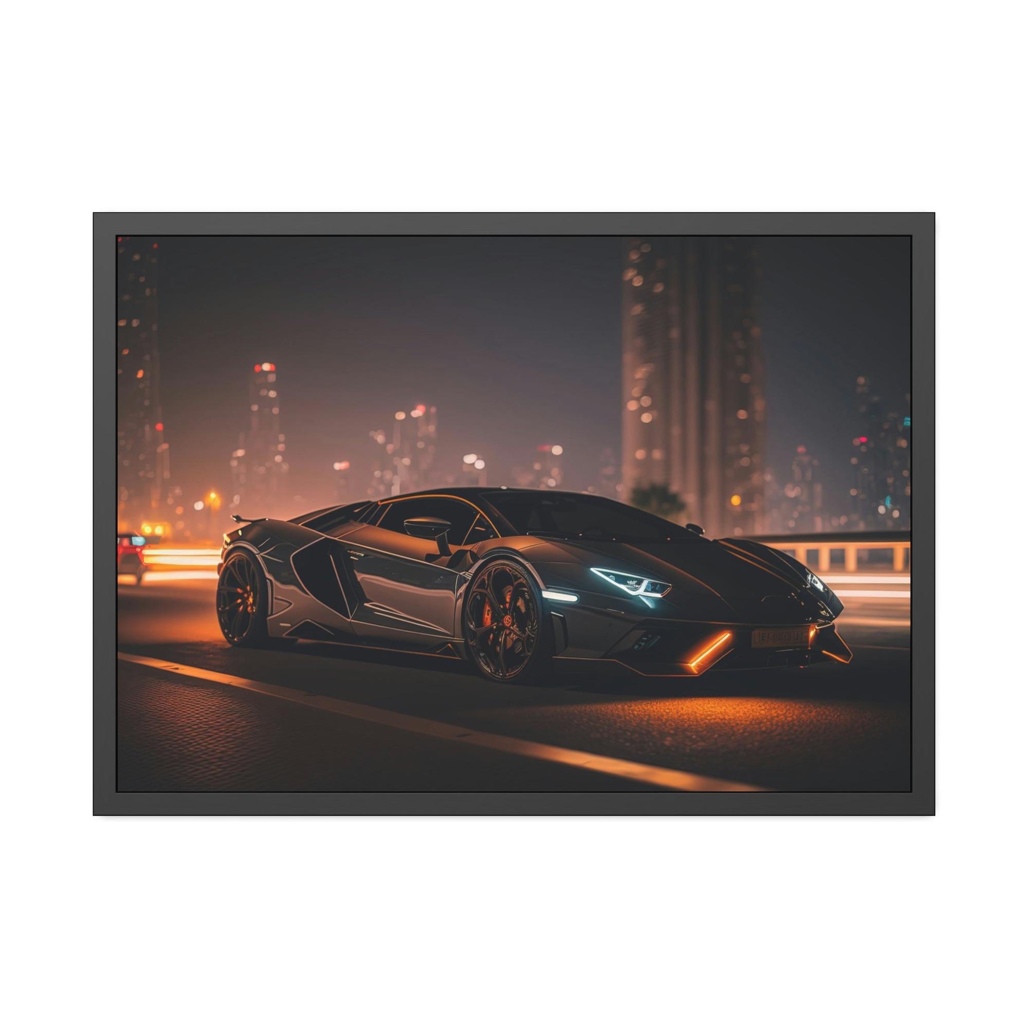 Lamborghini Exquisite Performance: Lamborghini Framed Poster & Canvas and Wall Art Decor