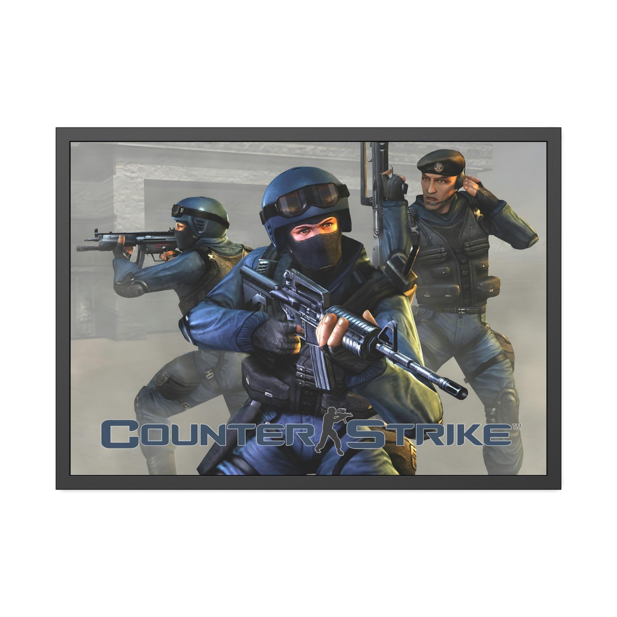 Counter Strike Game On: Iconic Counter Strike Poster as Framed Wall Art