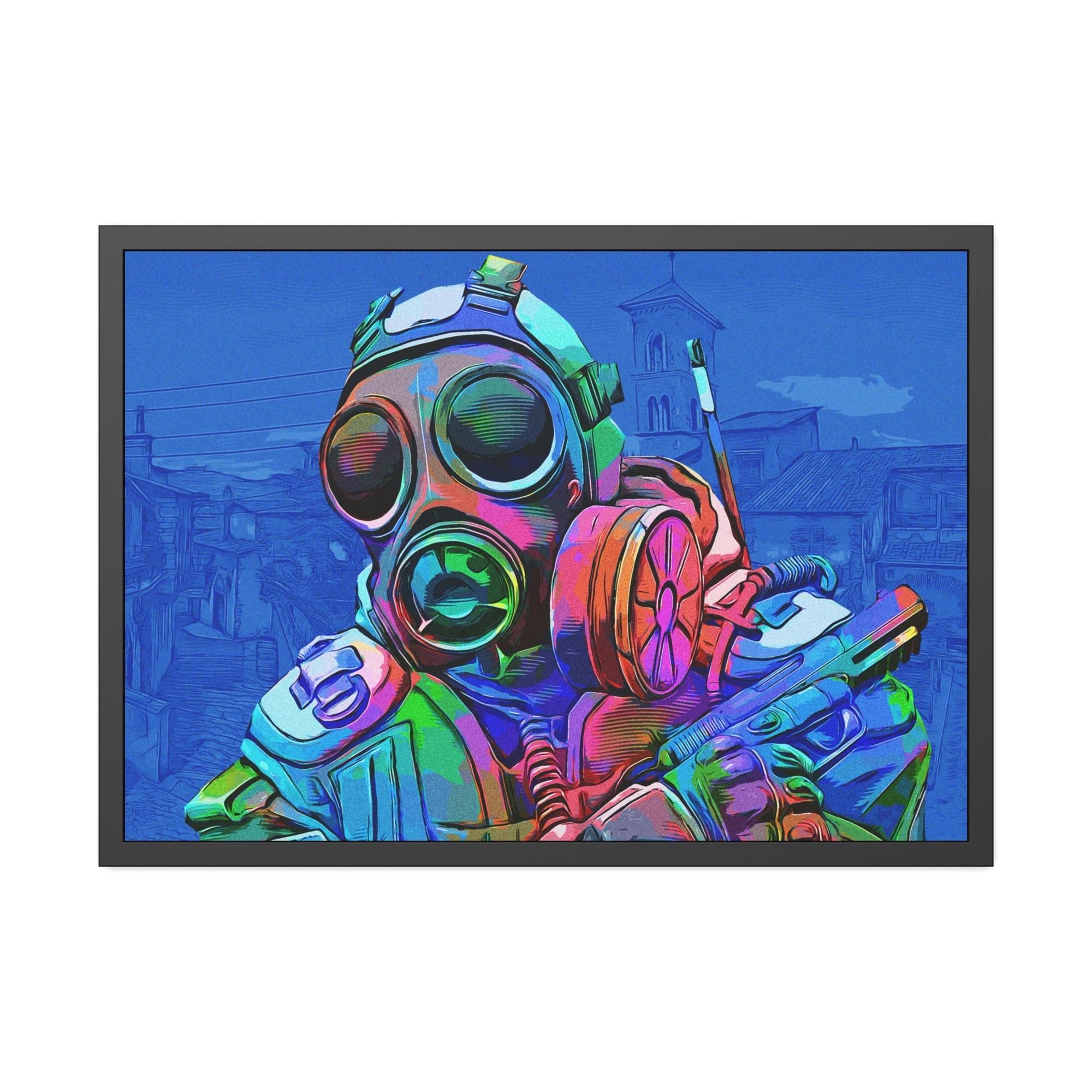 Counter Strike The Battle Unleashed: Epic Counter Strike Scene in Framed Canvas & Poster
