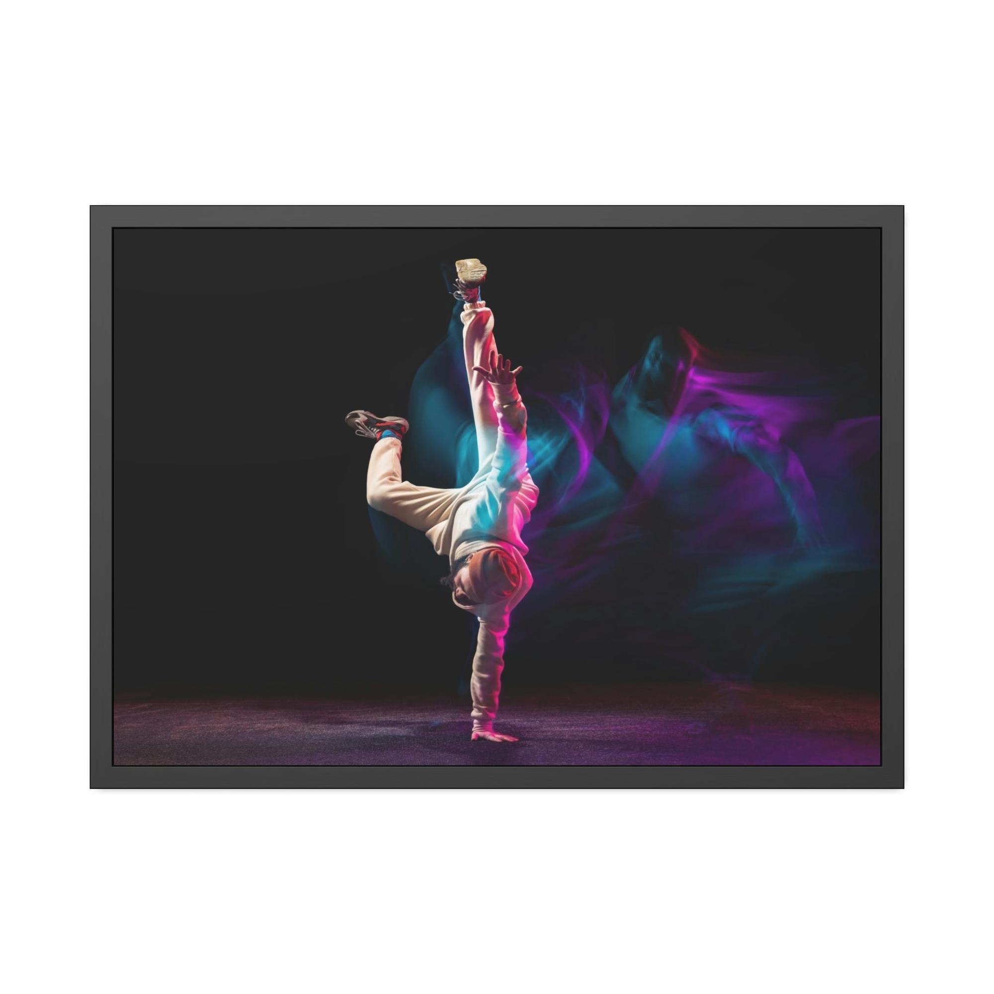 Dance Art of Movement: Natural Canvas and Framed Poster of Dance Choreography