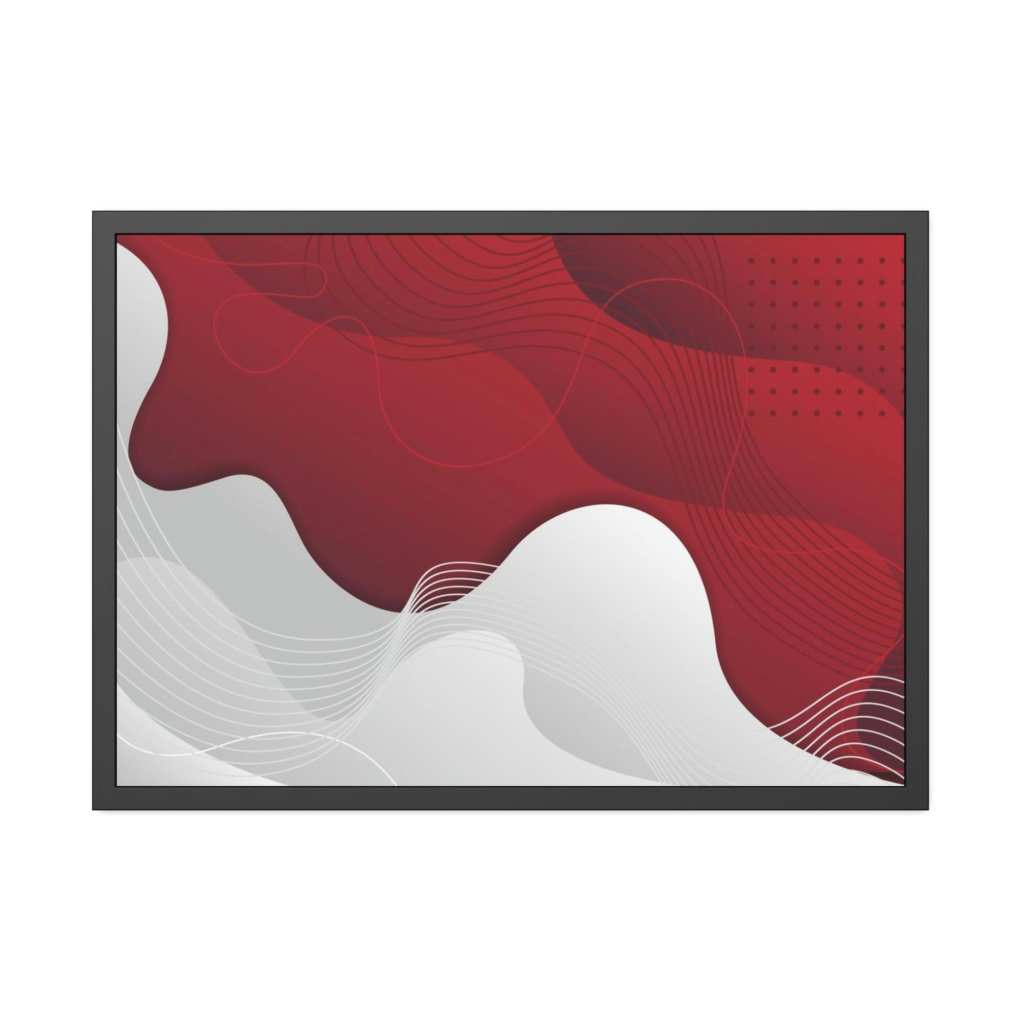 Red Abstract Art The Art of Passion: Red Abstract Art on Framed Canvas and Posters
