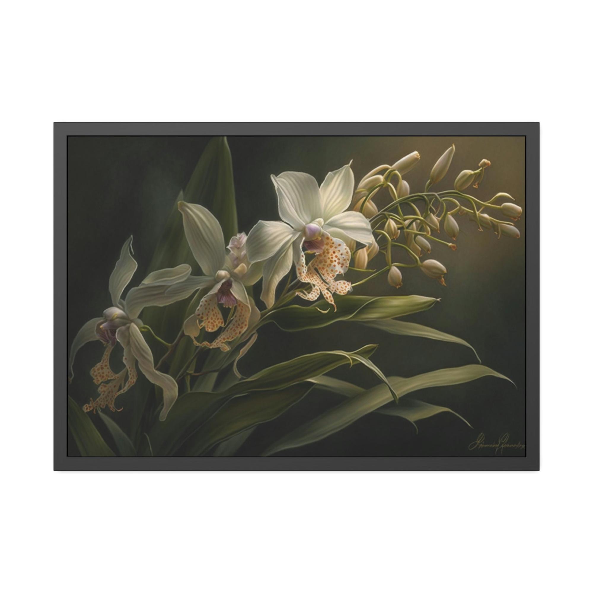 undefined Exotic Blooms: Orchids on Canvas