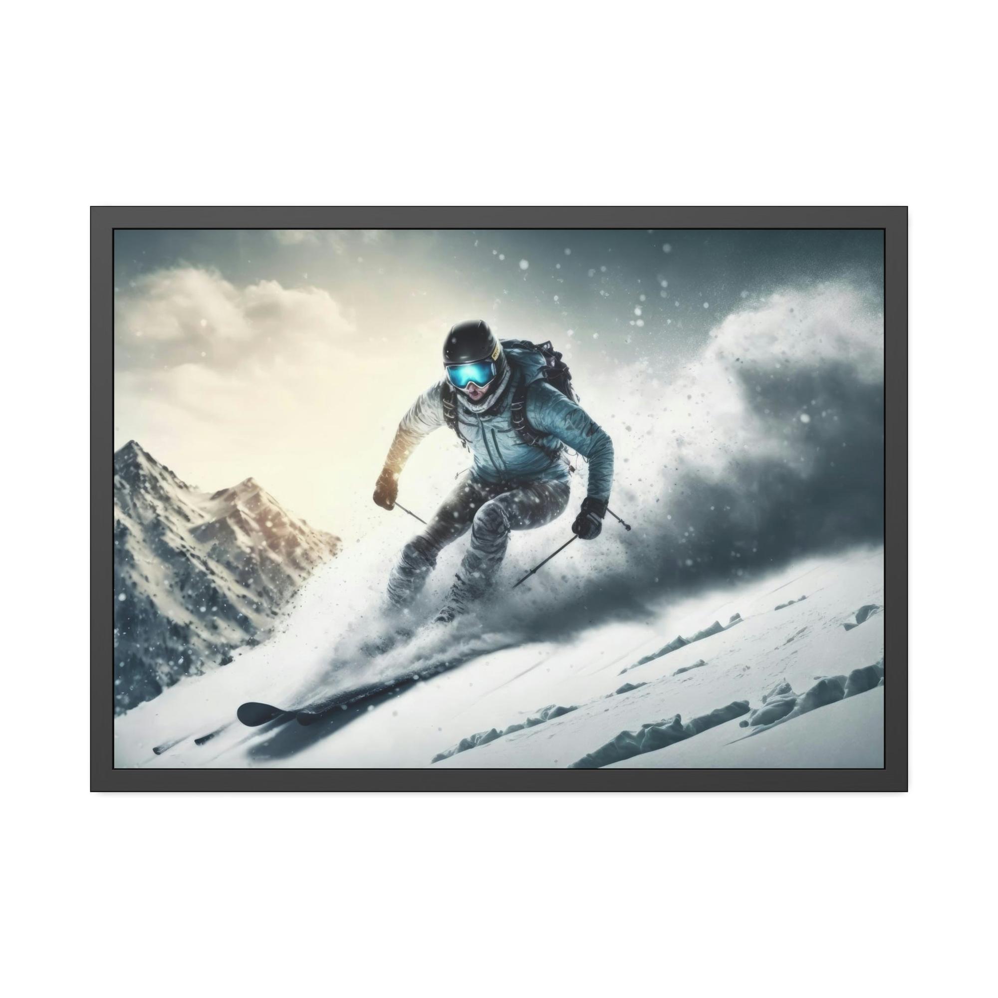 Skiing A Winter Wonderland: A Majestic Skiing Scene