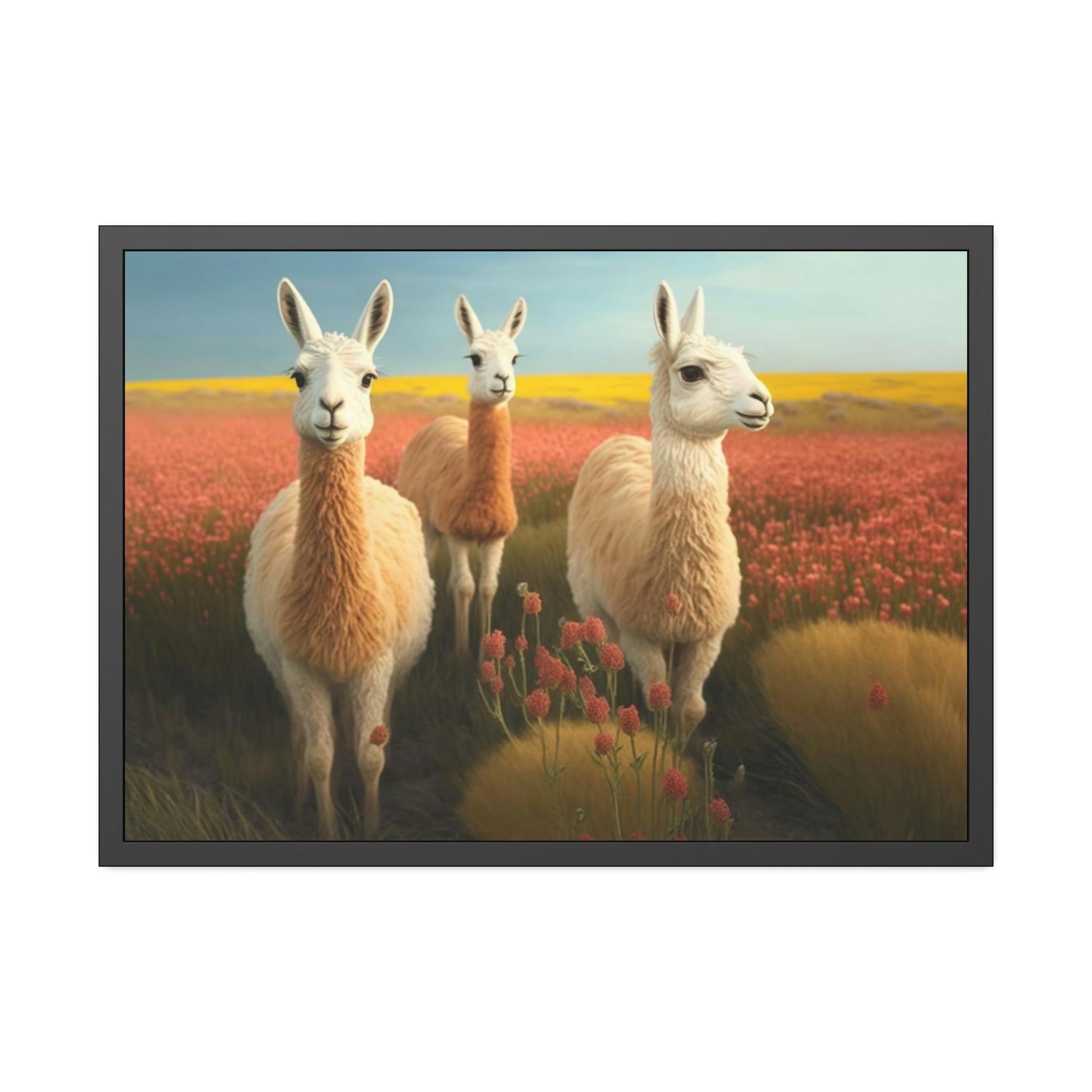 Lamas Lama Harmony: A Canvas of Peaceful Creatures