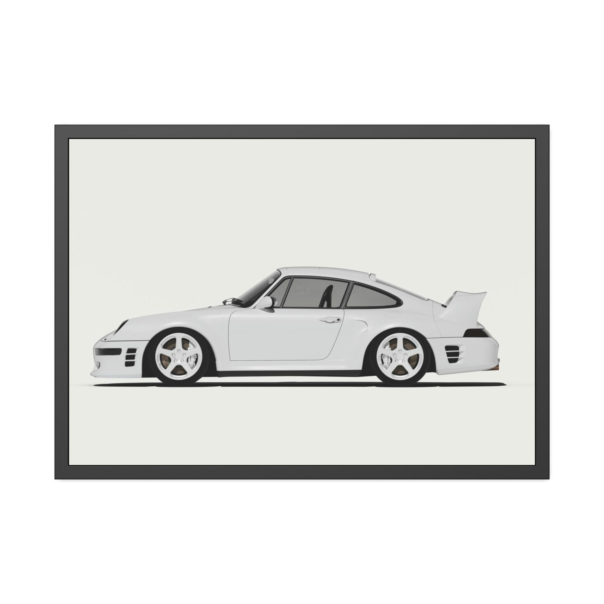 Porsche Porsche Paradise: Stunning Wall Art Featuring a Luxurious Porsche Scene on Natural Canvas