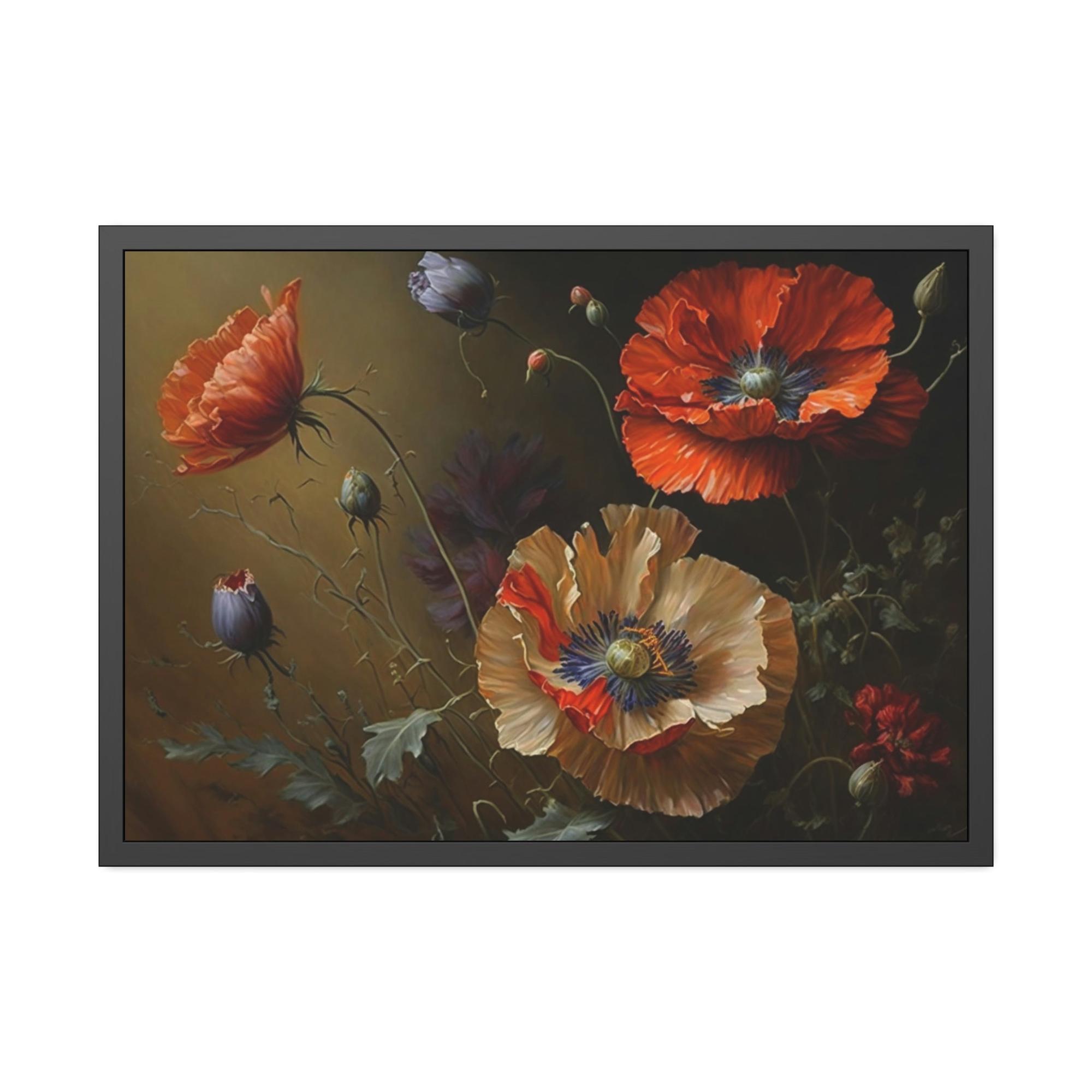 Poppies Nature's Artistry: A Painting of Poppies as a Masterpiece of Nature