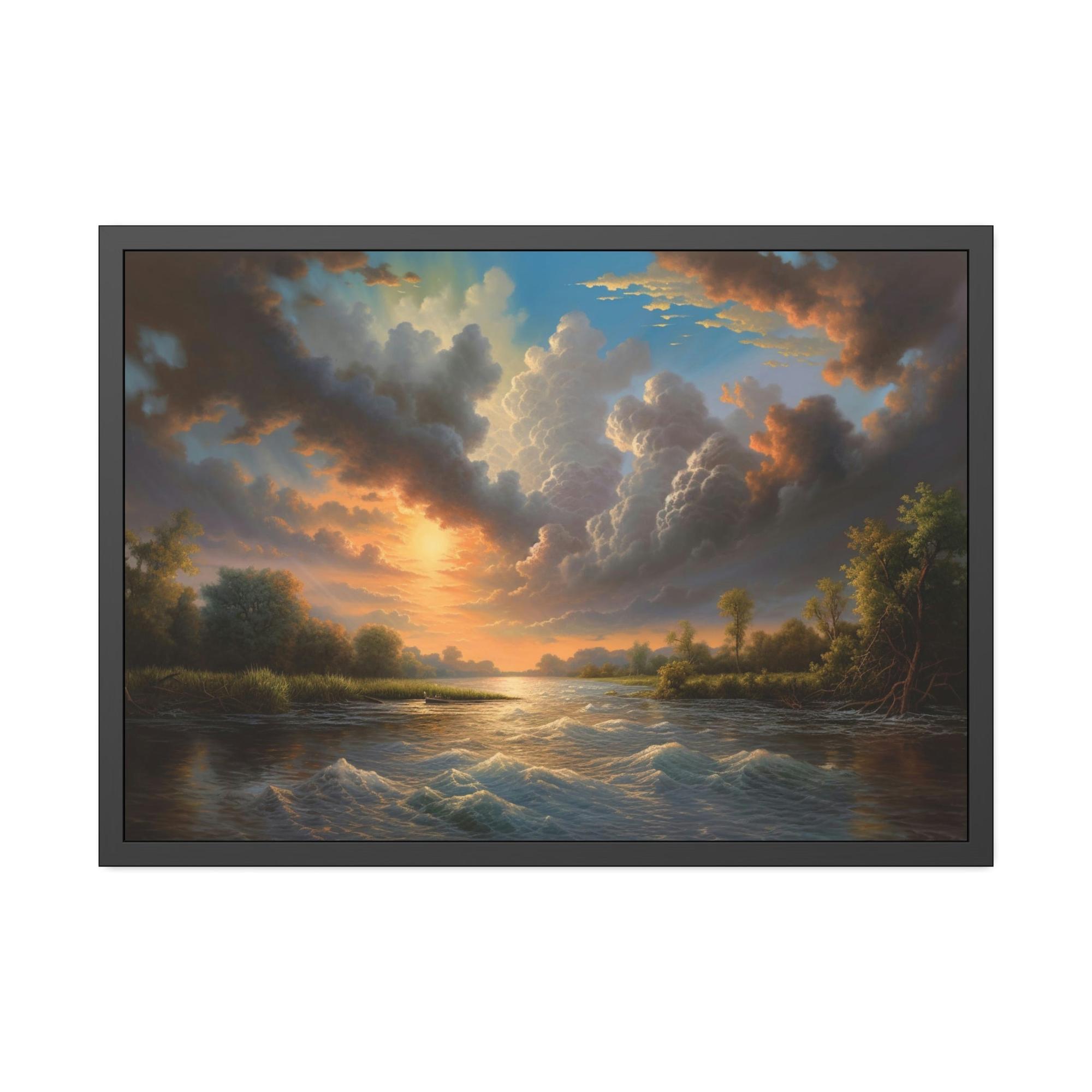 Lakes And Rivers Enchanted Waters: Framed Canvas and Poster Print of Lakes and Rivers