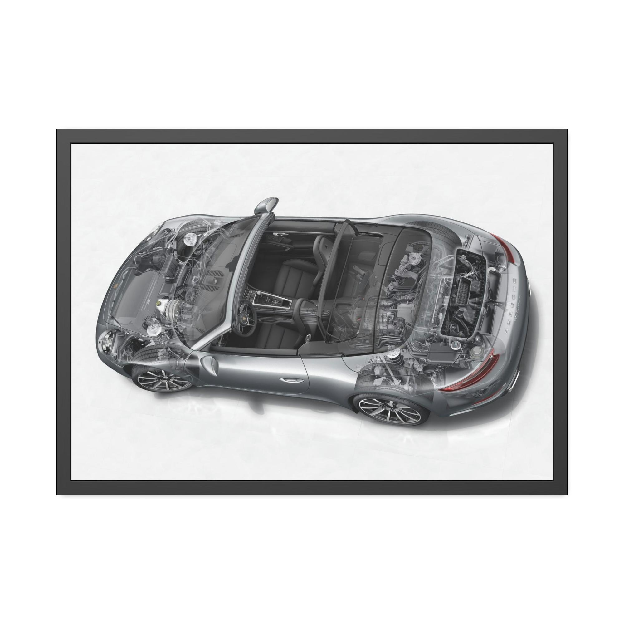 Porsche Porsche's Roaring Legacy: A Canvas Print Capturing the Iconic Sports Car