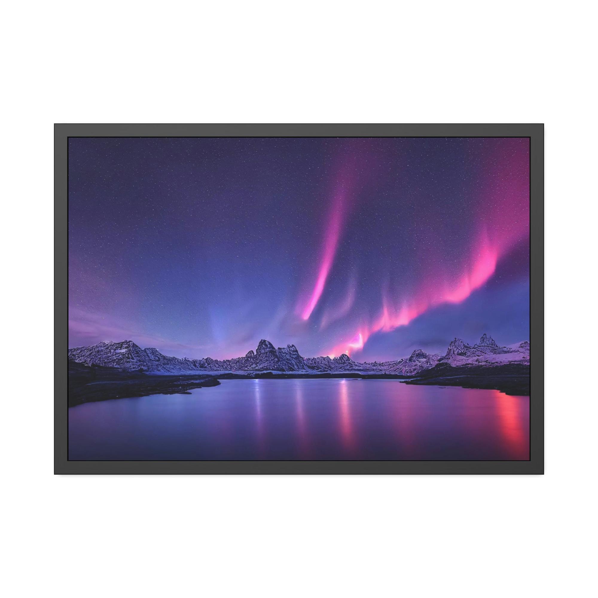 undefined Majestic Aurora Borealis: A Celestial Spectacle on Canvas