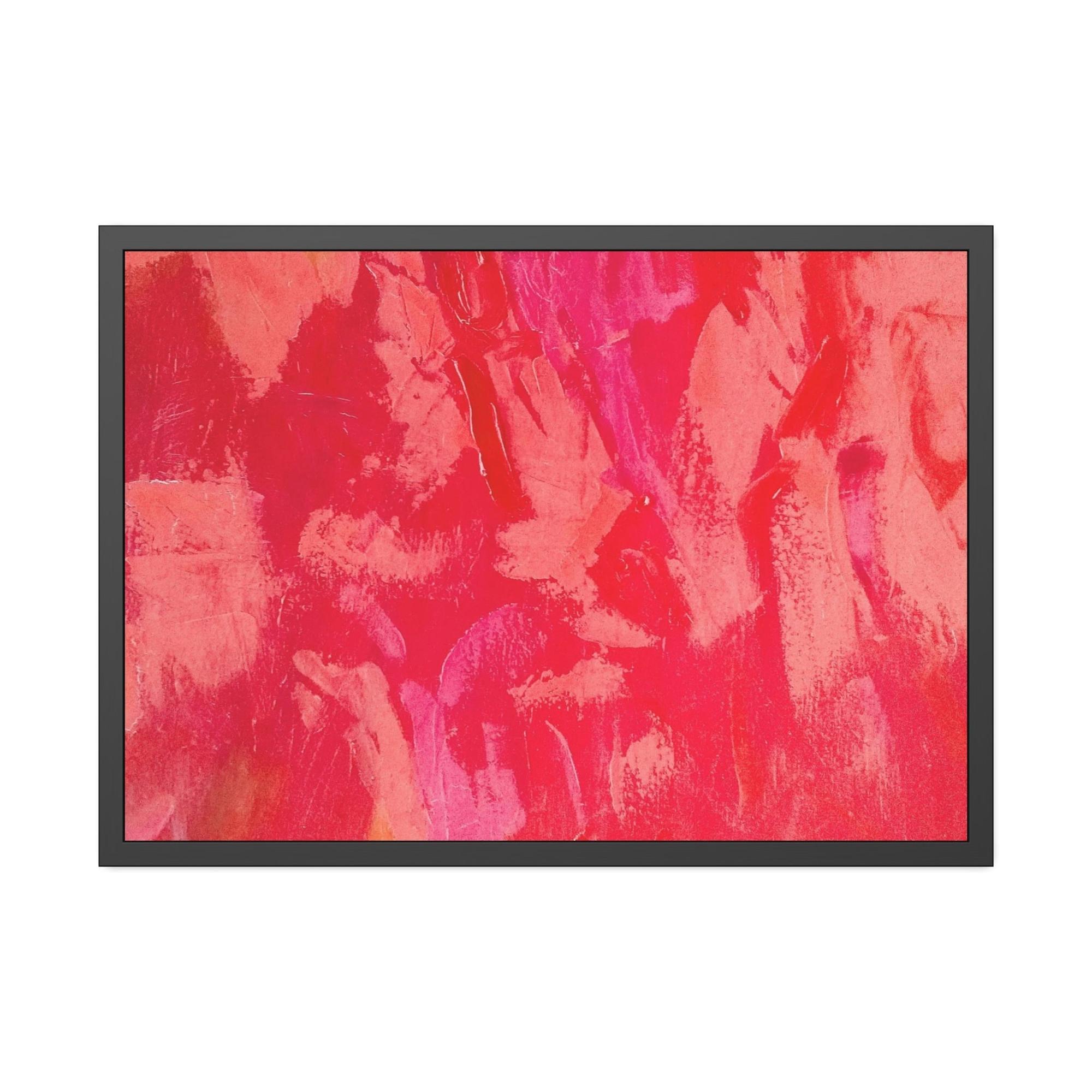 Red Abstract Art Vibrant Red: A Striking Print on Canvas to Add to Your Art Collection