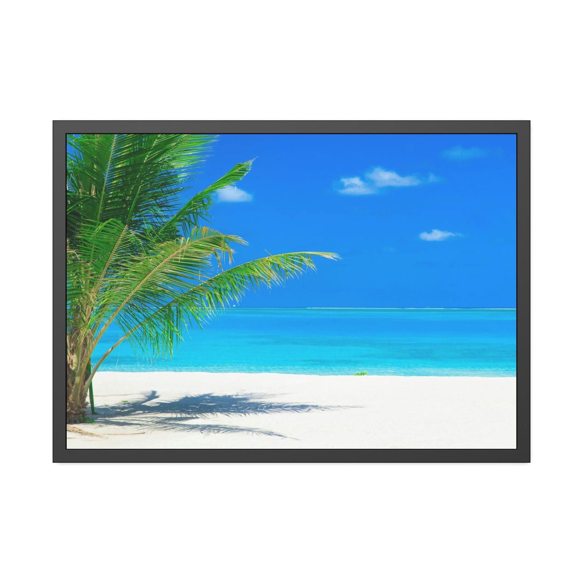 Island Beach Island Breeze: Natural Canvas & Poster Art of a Refreshing Beach Day