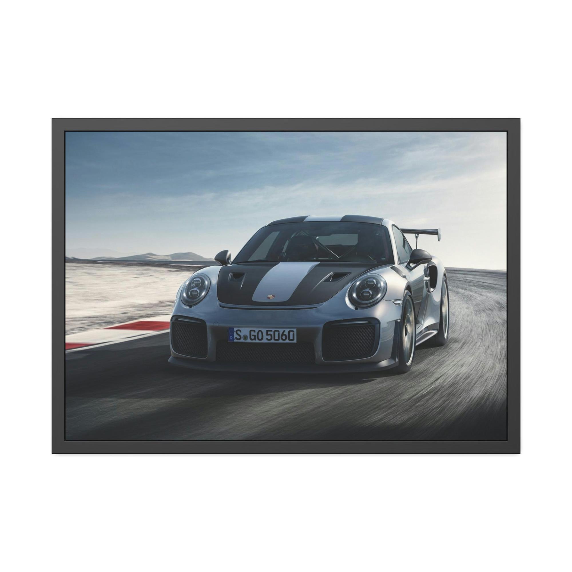 Porsche Revving Up: Canvas Wall Art Print of a Porsche at Top Speed