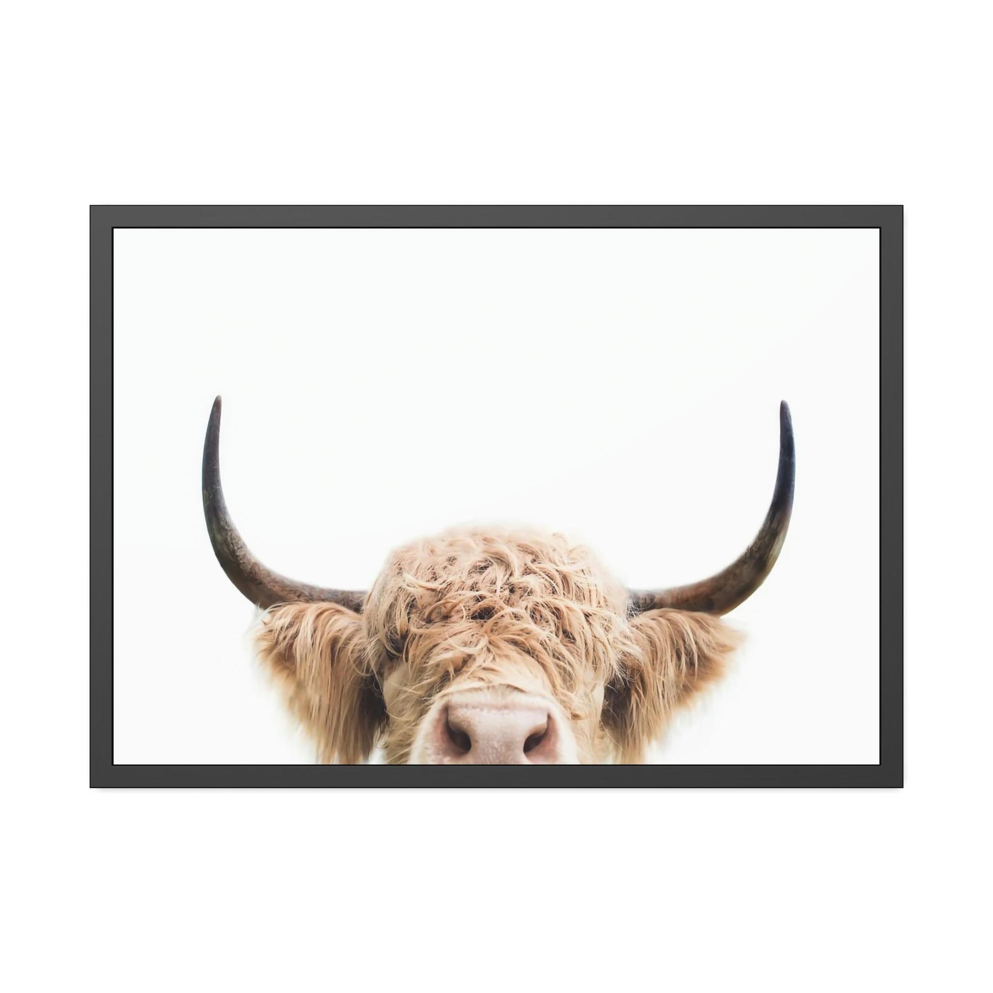 Highland Cow Highland Cow | Wooly Cow on Canvas | Wall Art — Pixoram