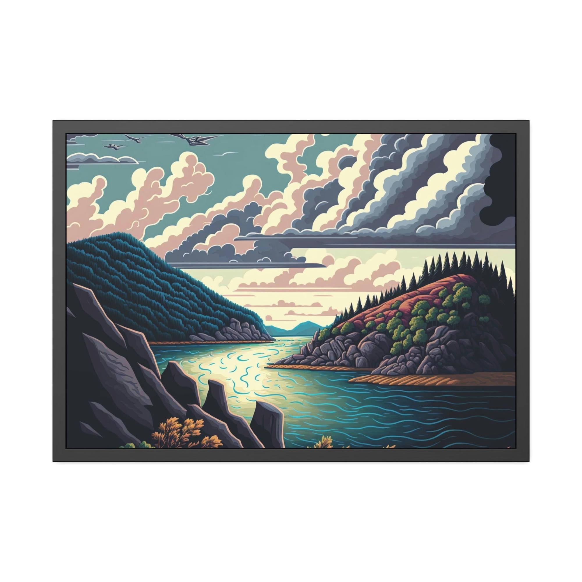 Lakes And Rivers Reflections of Nature: Wall Art on Canvas Featuring Lakes and Rivers