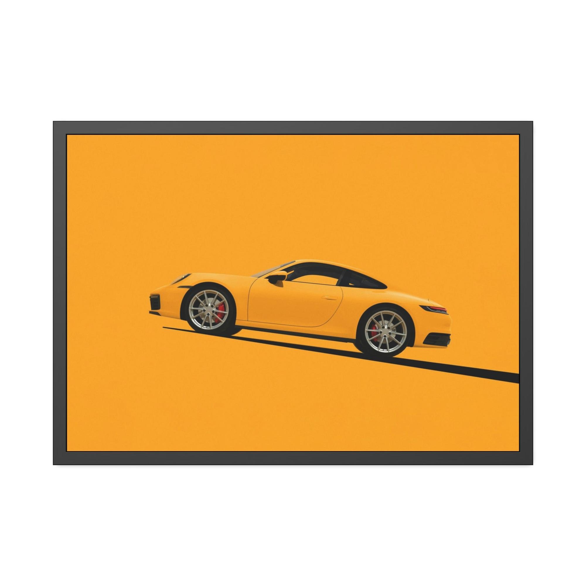 Porsche Artistic Porsche: Natural Canvas & Poster Print of a Unique Design