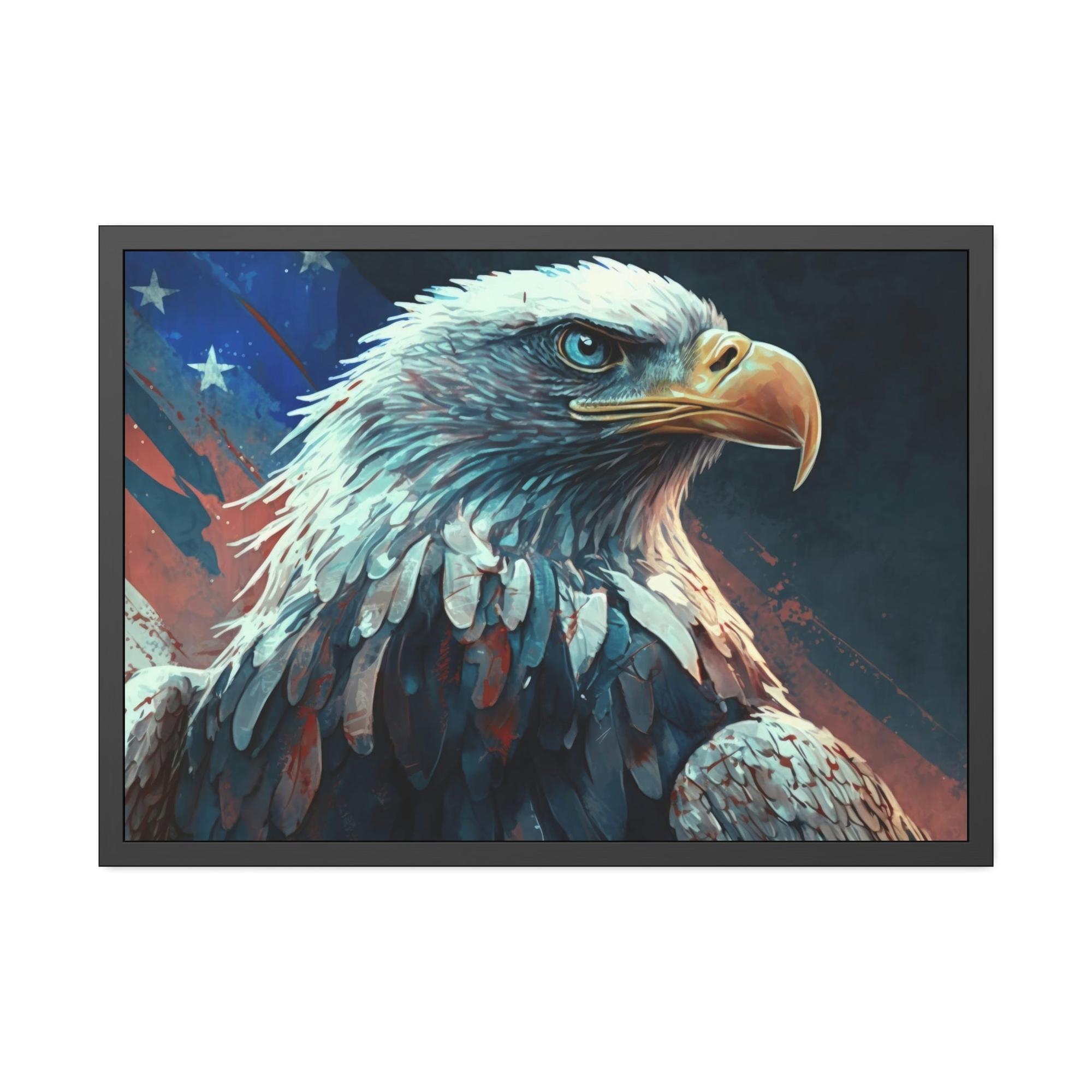 undefined Skybound Spirits: Canvas Wall Art Embracing the Ethereal Presence of Eagles