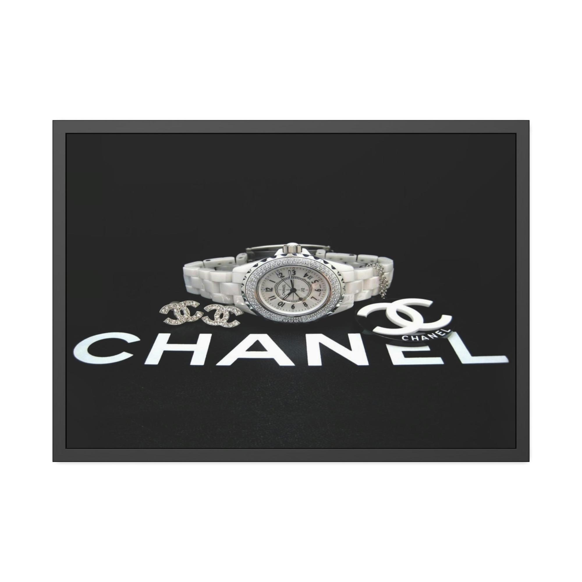 Chanel Classy and Chic: Chanel-Inspired Wall Art on Natural Canvas
