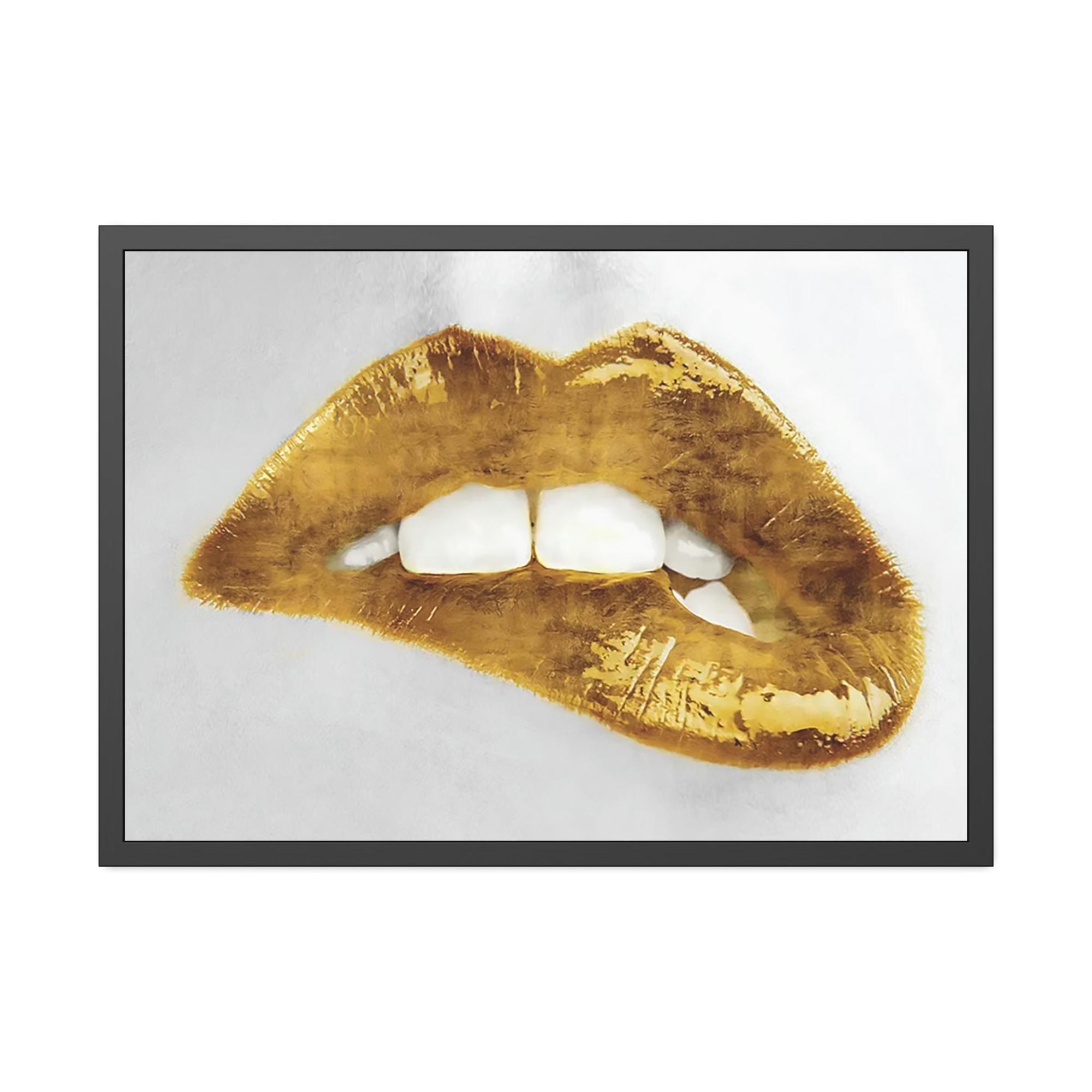 Gold The Luxury of Gold: Elegant Framed Canvas Print for Your Home