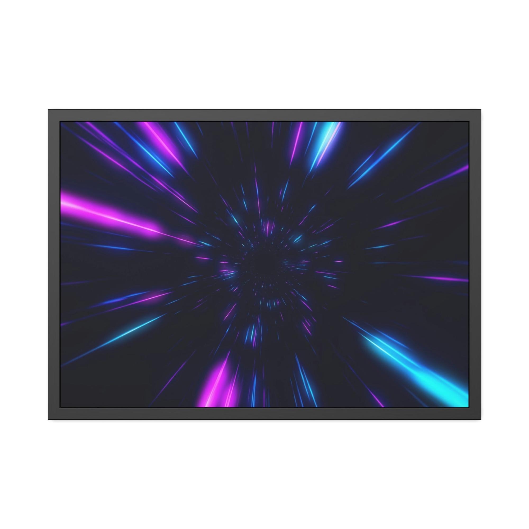 Neon Illuminated Impressions: Neon-themed Wall Art Prints on High-Quality Canvas & Poster