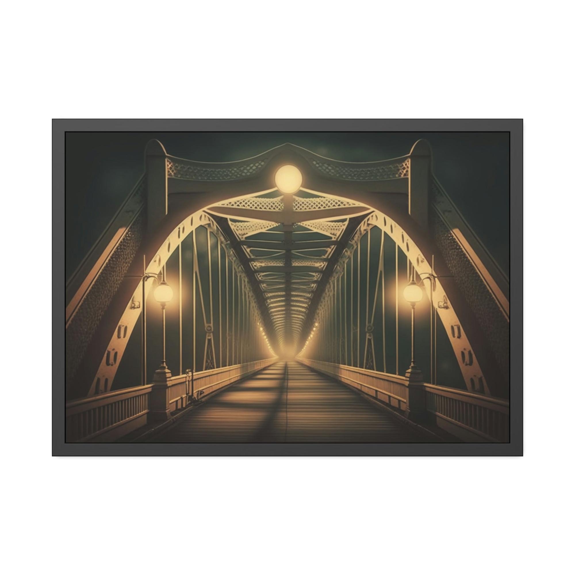 Bridge Suspension Bridge Charm: Canvas and Framed Prints for Home or Office