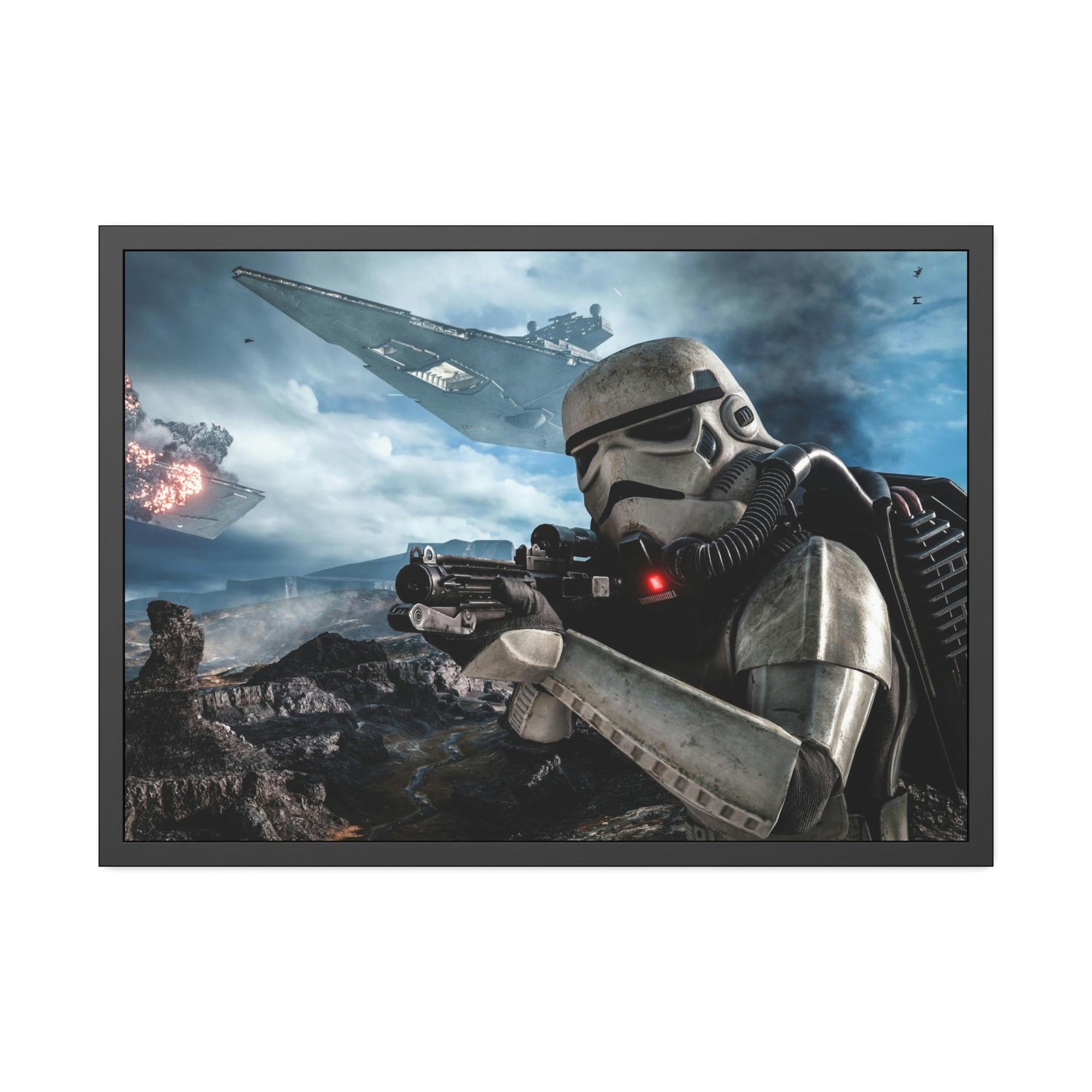 Star Wars Journey through the Stars: Natural Canvas Print of Star Wars Adventure