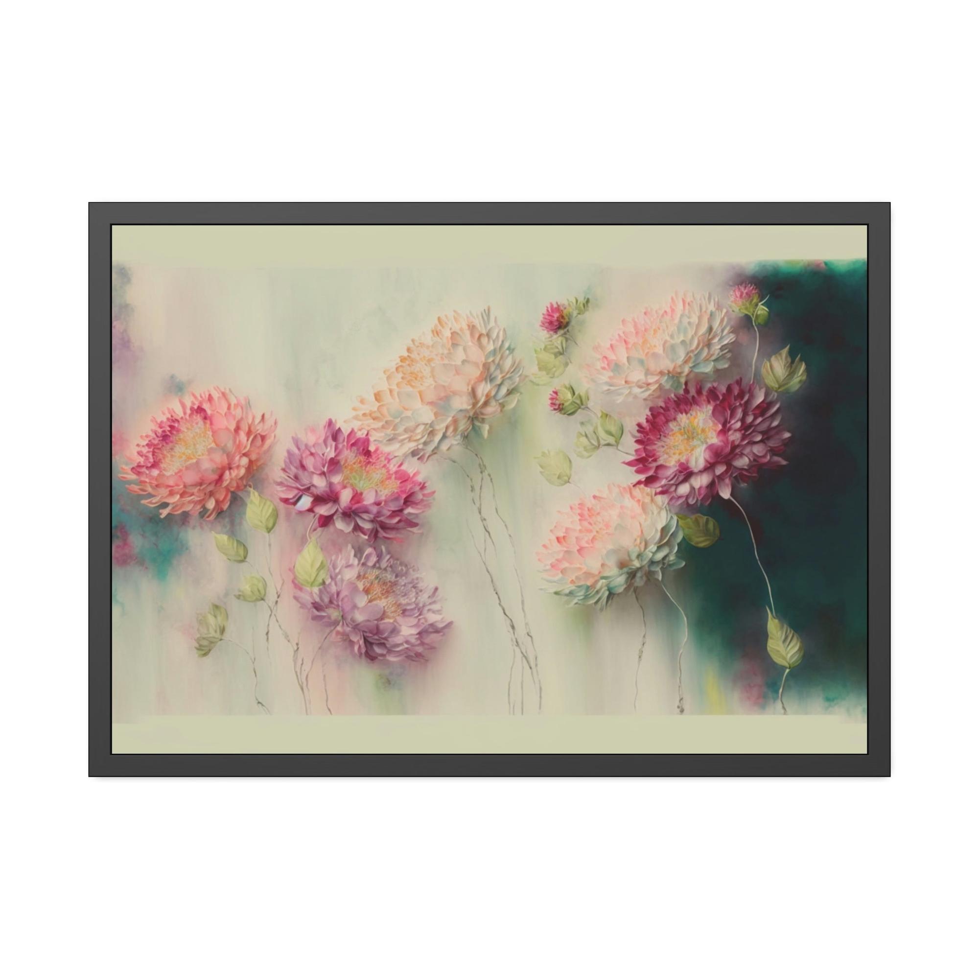 Abstract Flower Natural Canvas & Poster Print of Abstract Petals: Floral Wall Decor