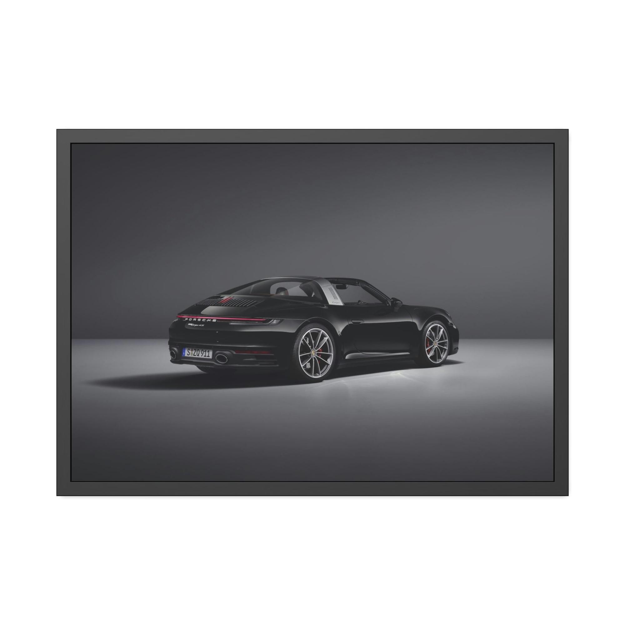 Porsche Porsche's Power and Beauty: A Natural Canvas & Poster Print for Car Aficionados
