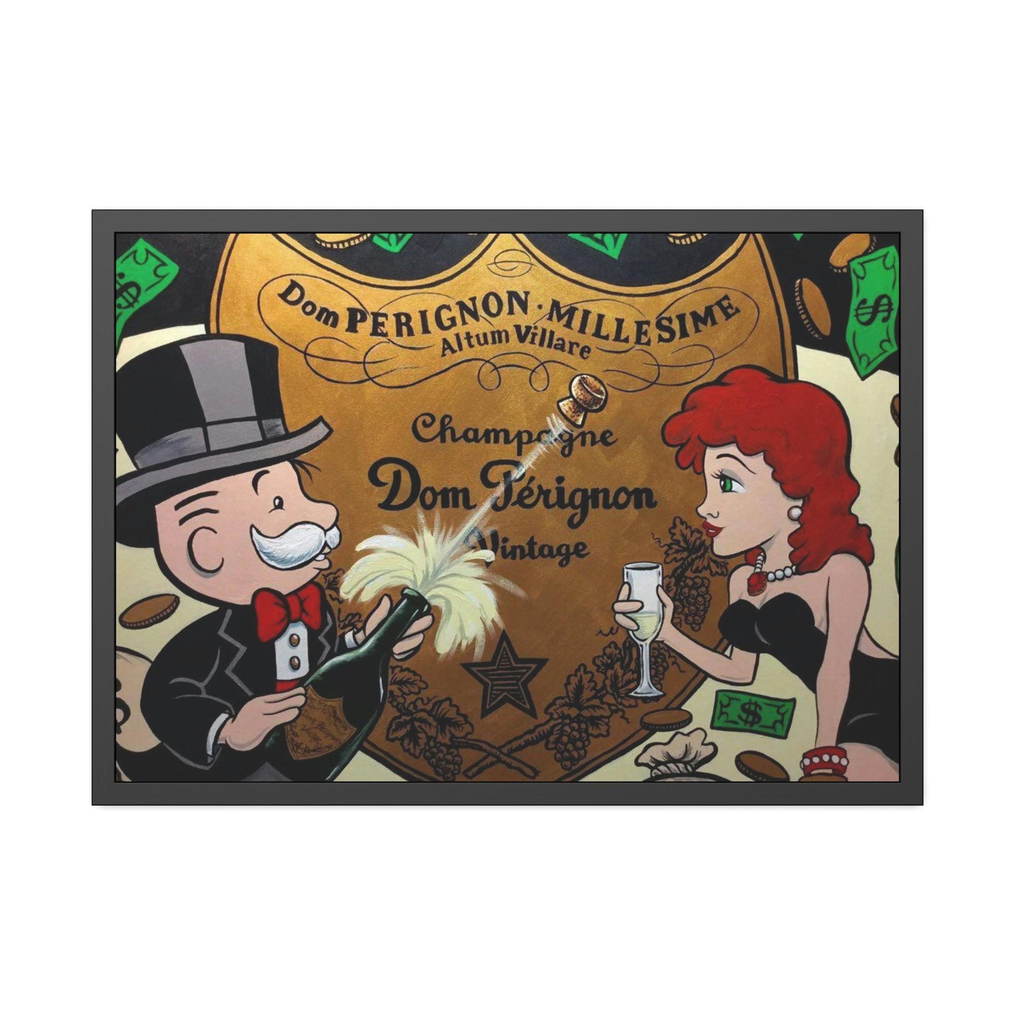 Monopoly & Motivation Alec Monopoly Art: Stunning Framed Canvas Print for Art Collectors