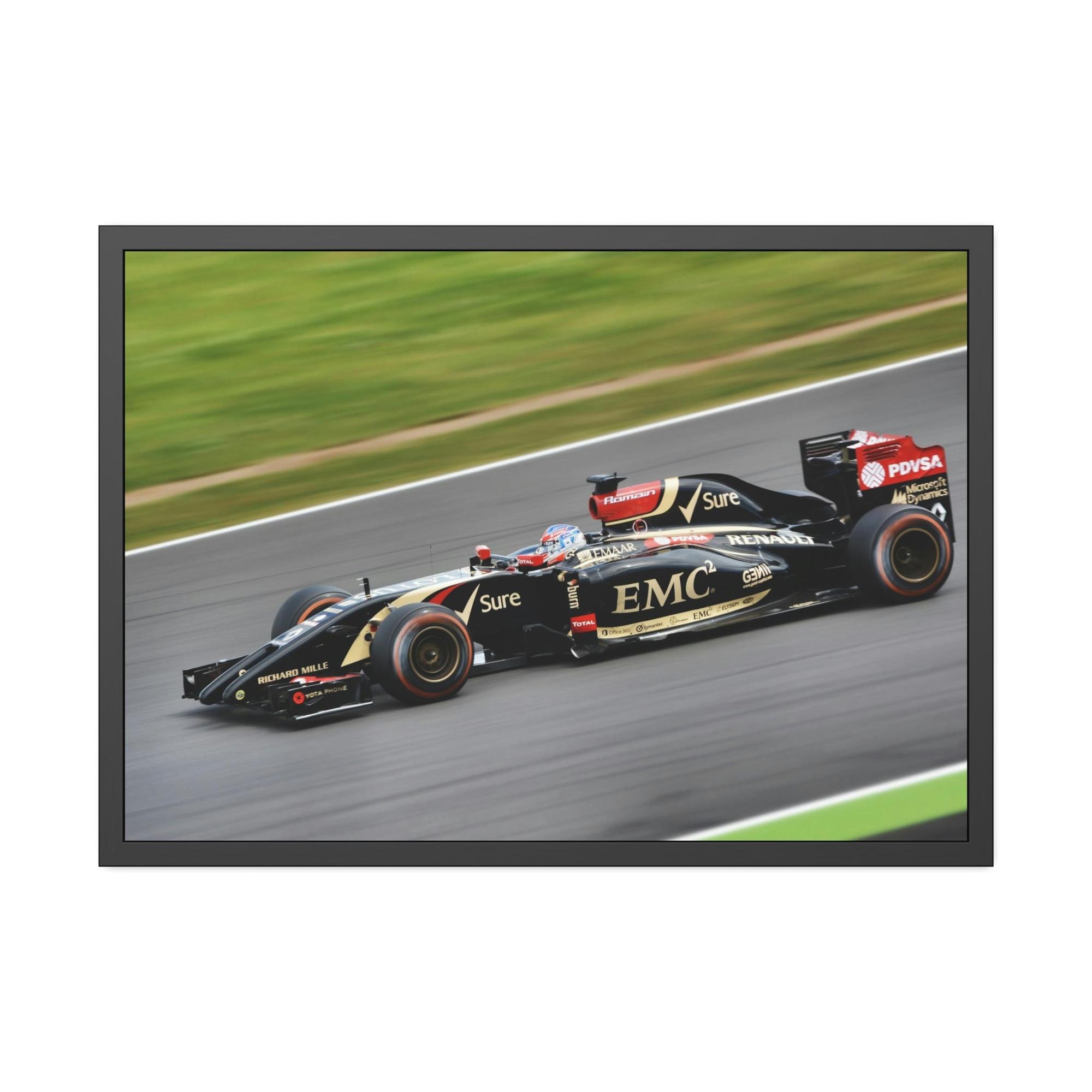 F1 The Finish Line: F1 Art Print on Natural Canvas & Poster