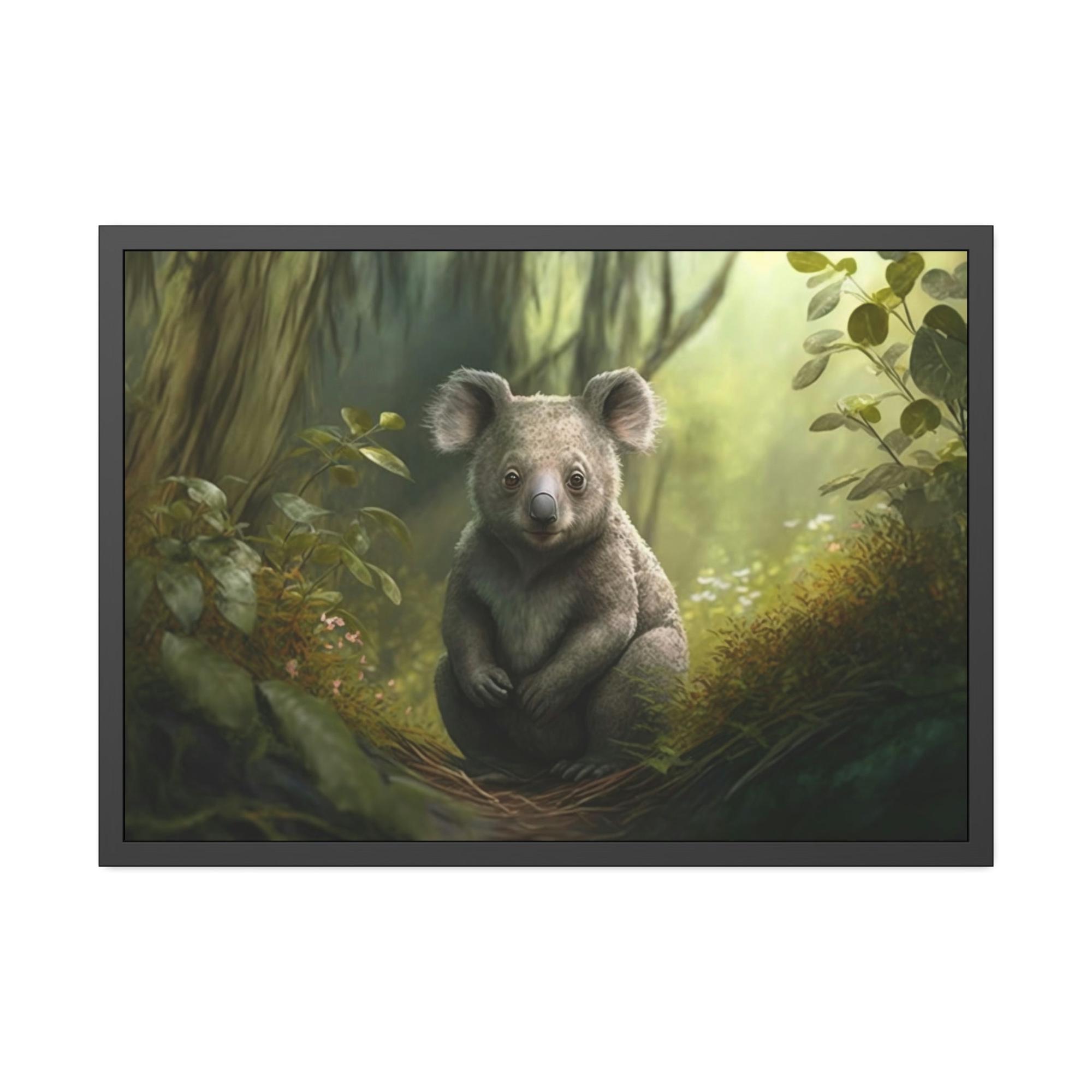 Koalas Among the Eucalyptus Trees: A Koala Painting on Canvas