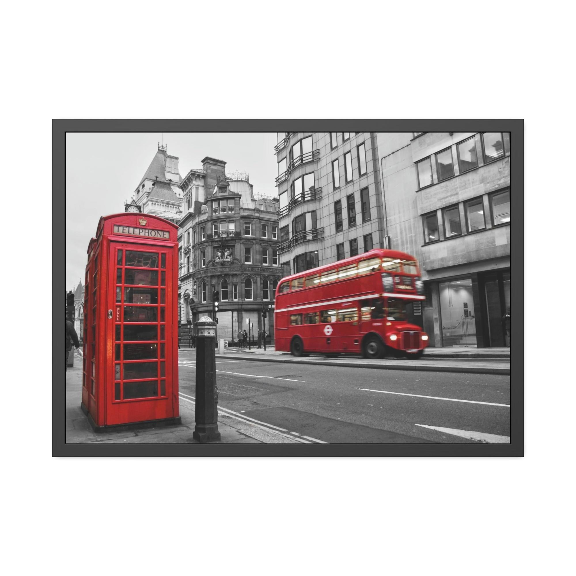 Bus Urban Journeys Unveiled: Artistic Bus Canvas Print