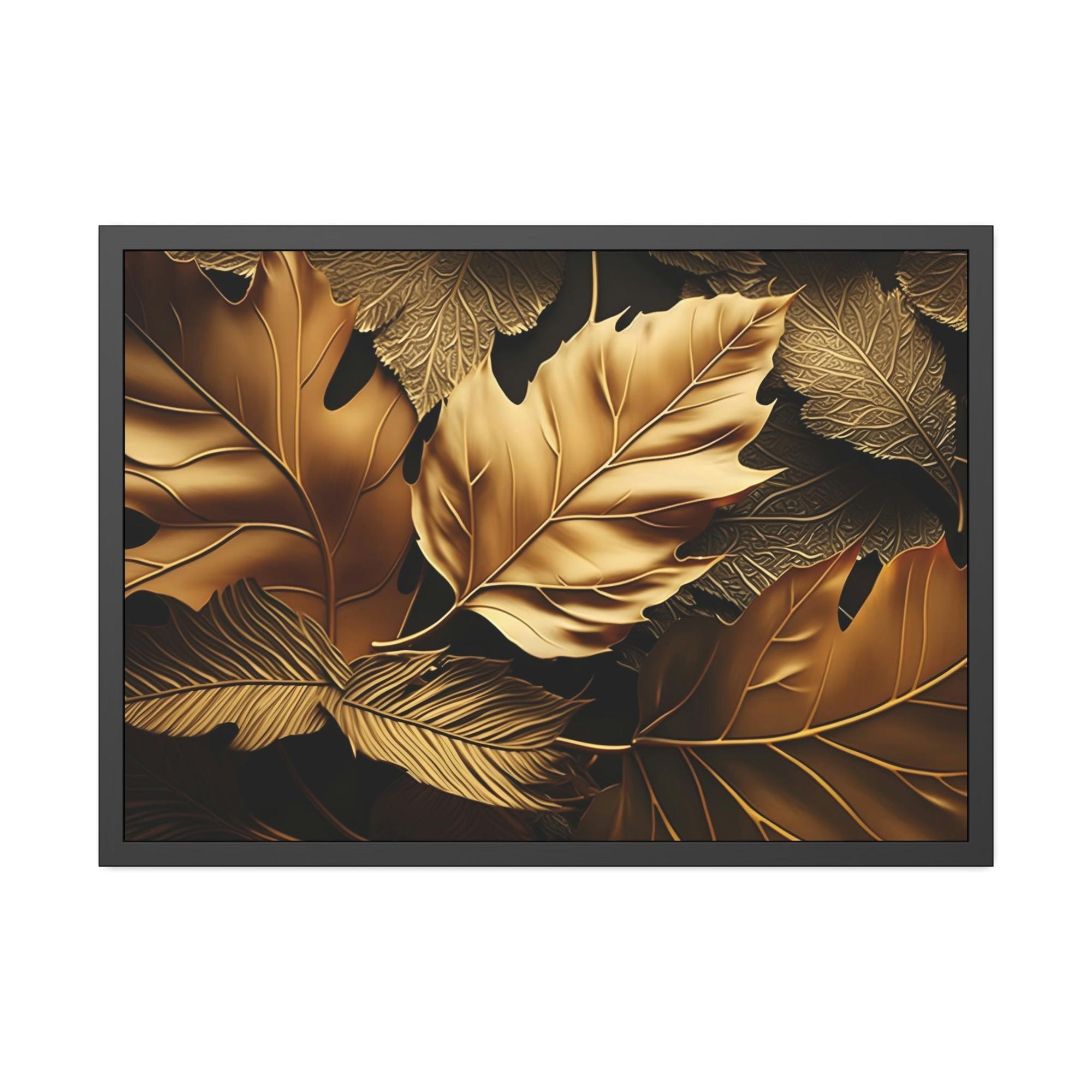 Gold Abstract Art Radiant Splendor: Gold Abstract Canvas & Poster Wall Art